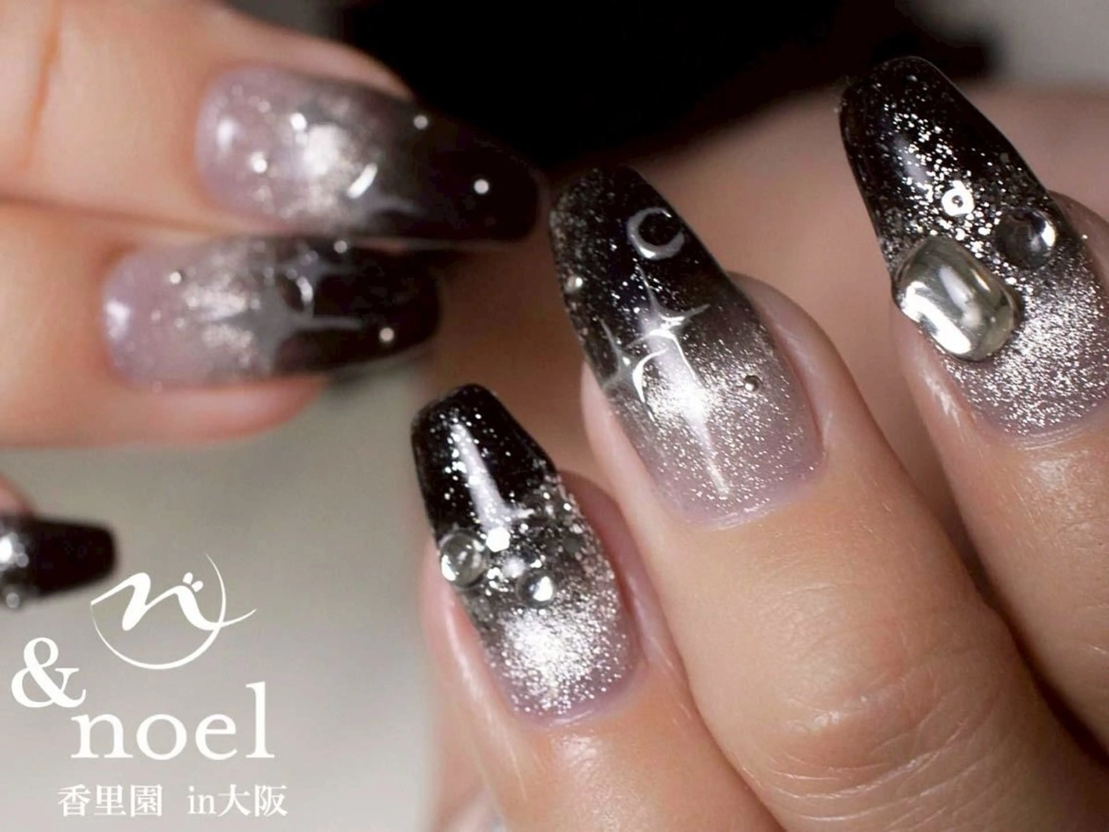 ネイル 韓国ネイル マグネットネイル ハンドネイル Nailsalon &Noelのネイルデザイン