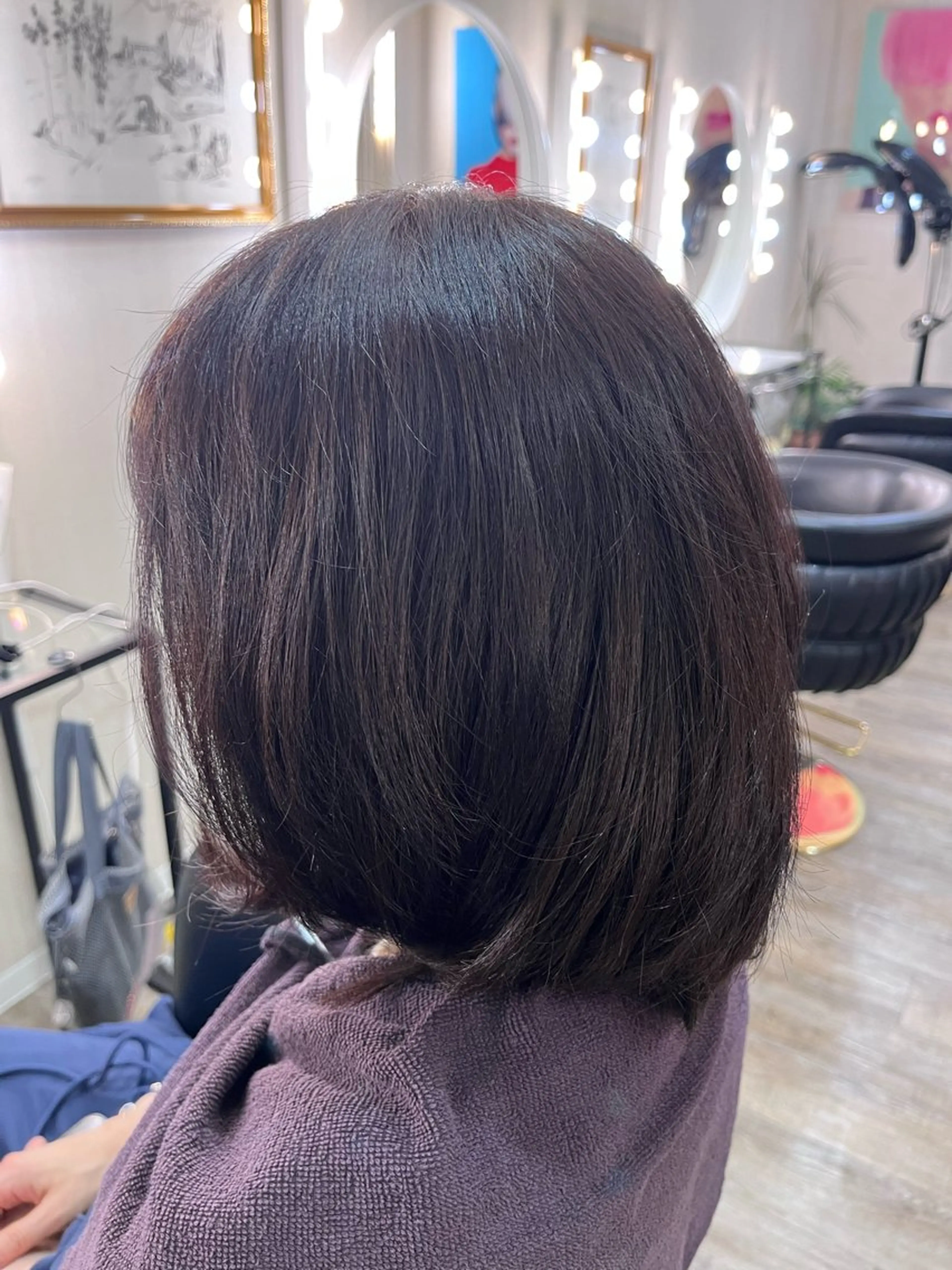 ミディアム カラー ブラウンカラー 透明感カラー 平田 晟也のヘアスタイル