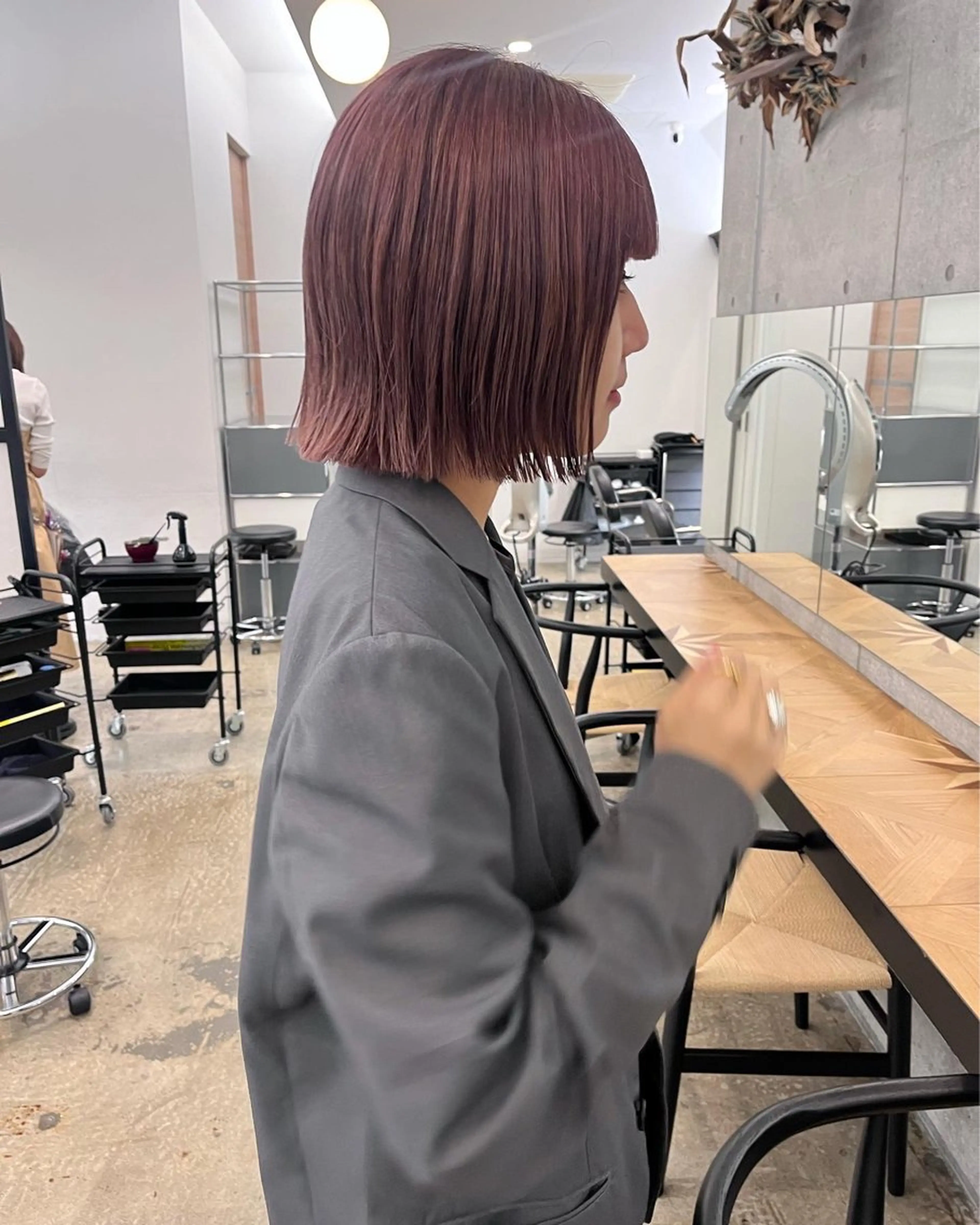 ショート カラー ピンクカラー カット ヘアカラー GO TODAY SHAiRE SALON表参道Polaris店所属・暖色カラー/ピンク カラー/HARUKAのヘアスタイル