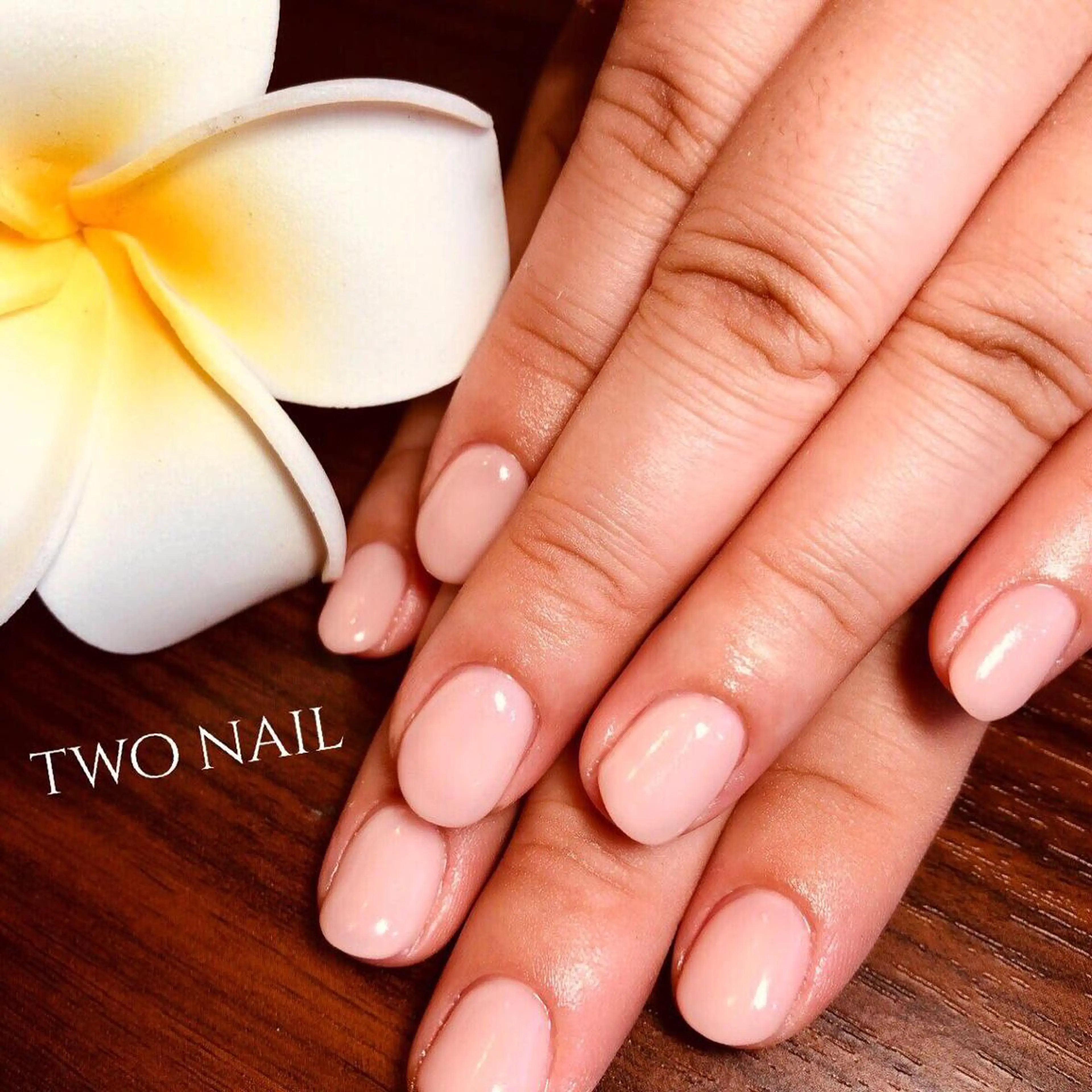 ネイル クリアネイル ワンカラーネイル two nailのネイルデザイン