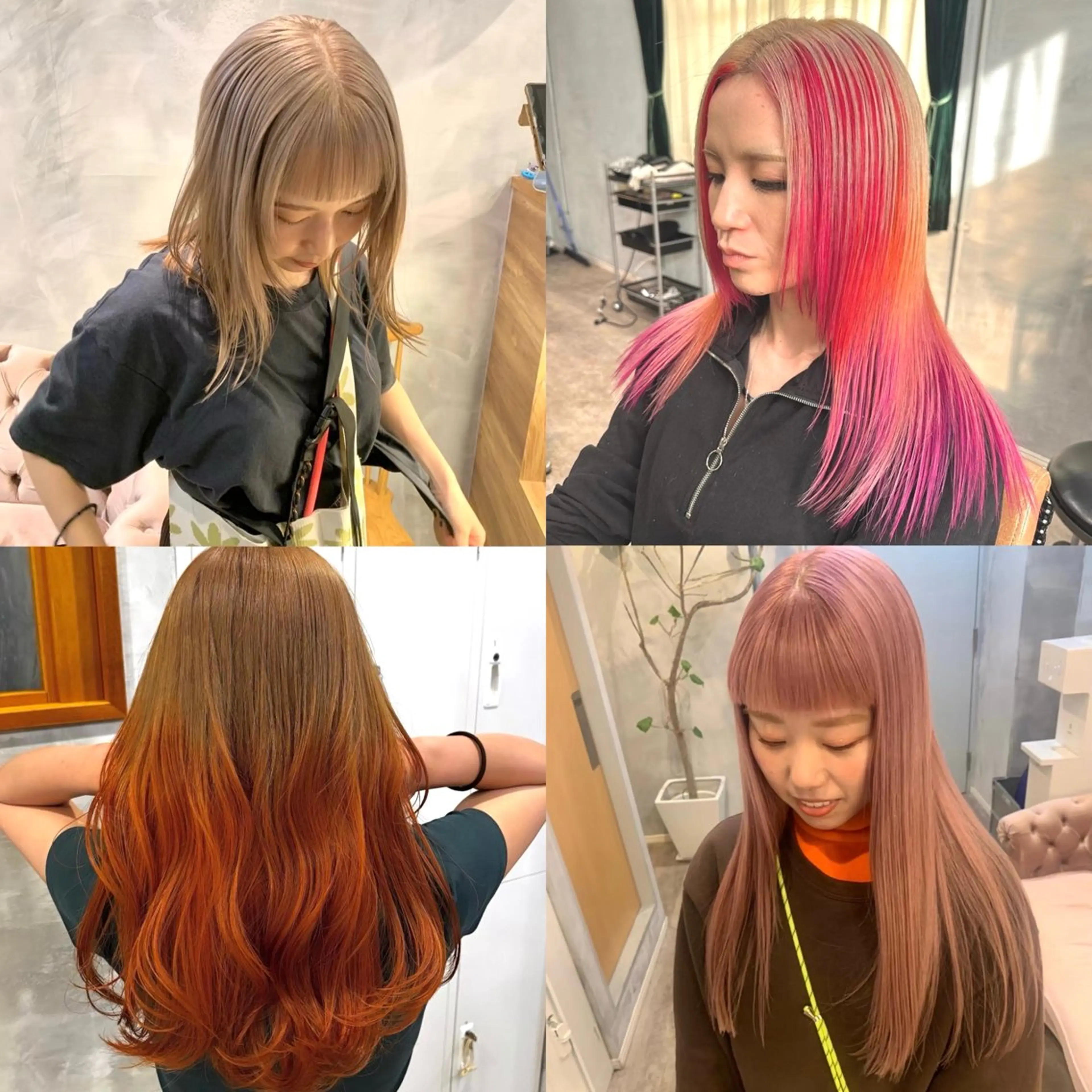 ロング カラー 大久保 優香のヘアスタイル