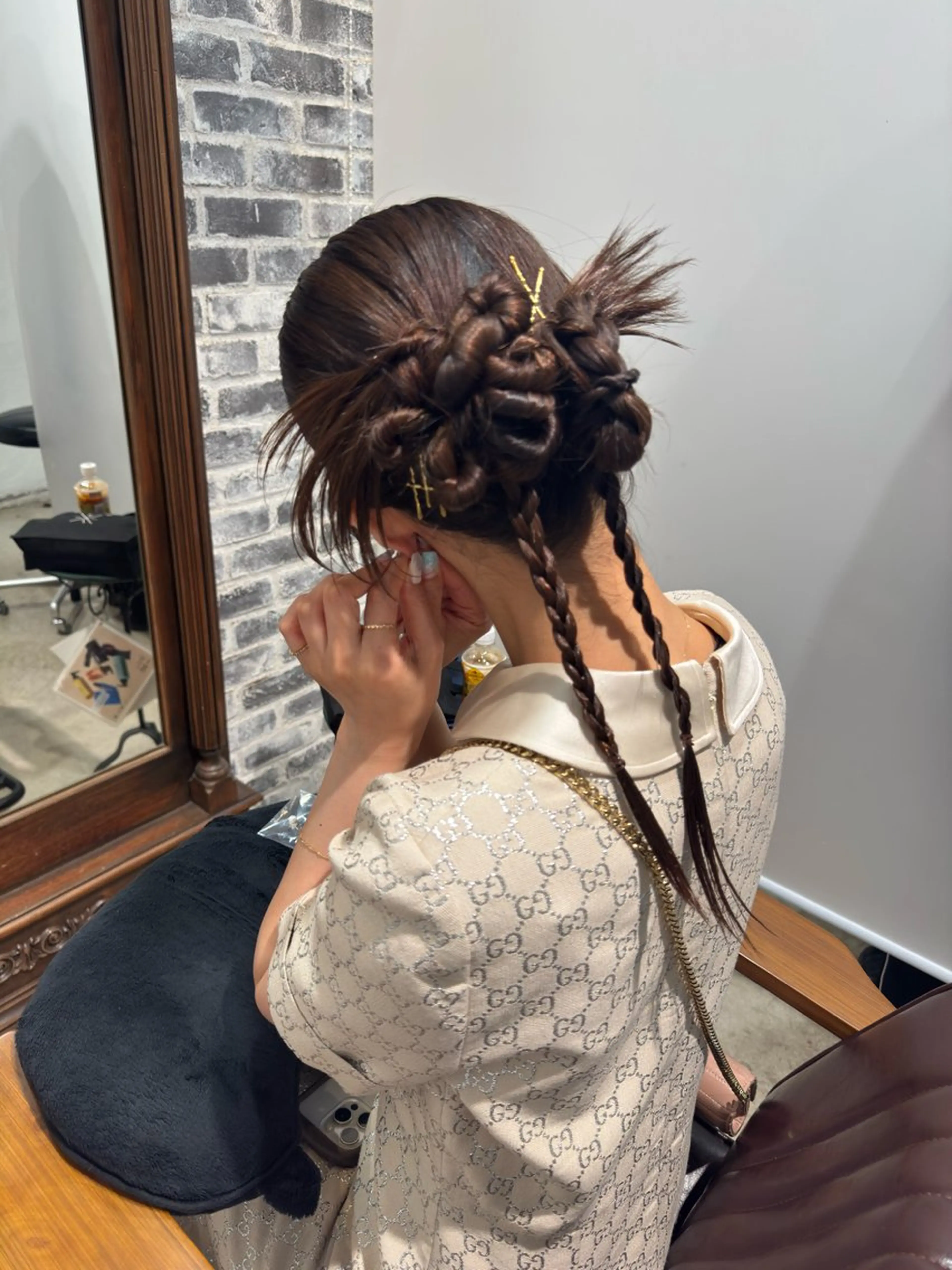 ロング ヘアアレンジ ヘアセット お呼ばれヘア✨️ Akari🧸🤍のヘアスタイル