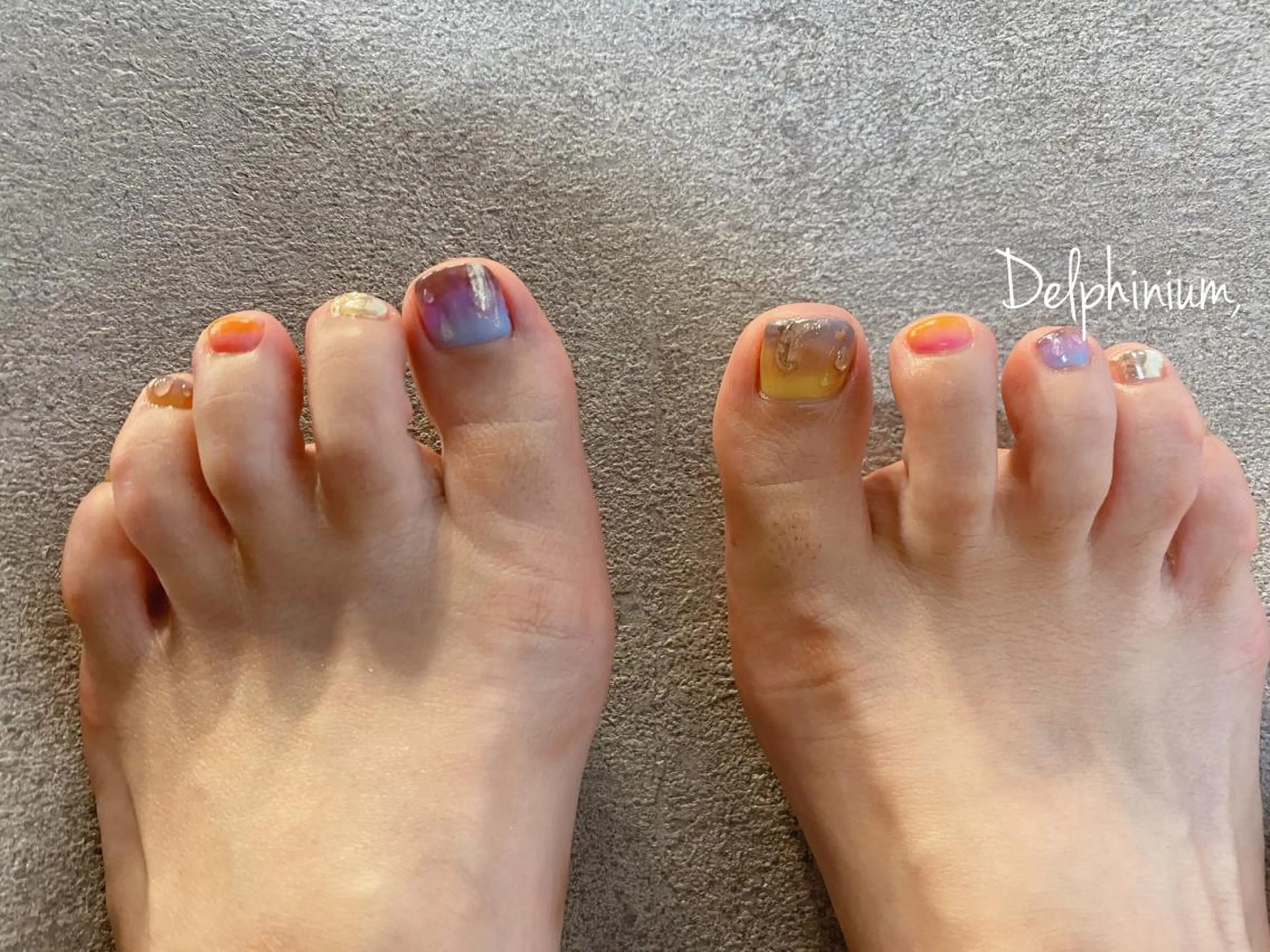 ネイル フットネイル フットネイル 岡本 友恵のネイルデザイン