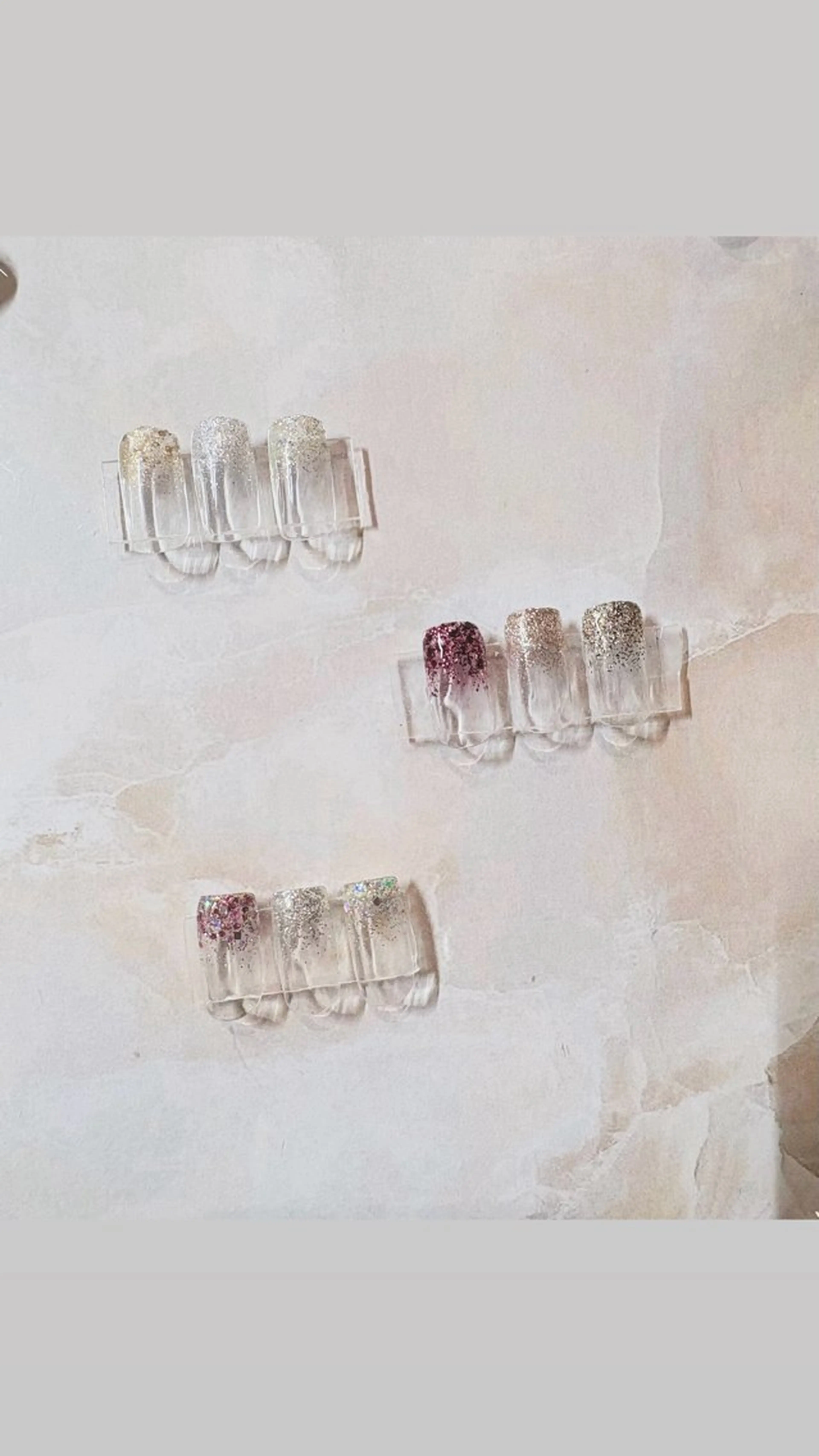 【オフなし】 ハンド ラメグラデーションの写真