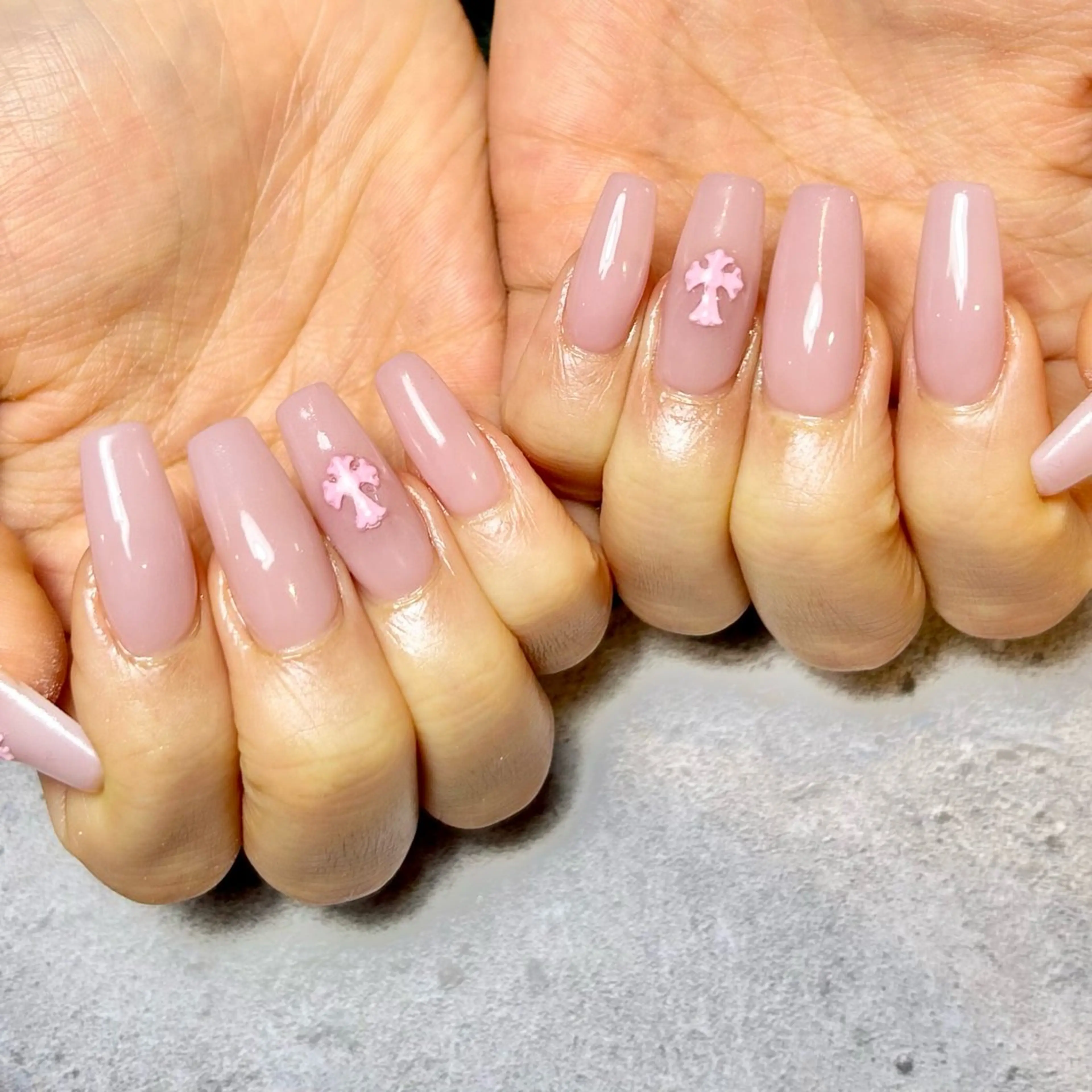 ネイル 持ち込み ピンク ハンドネイル Reflection marikoのネイルデザイン