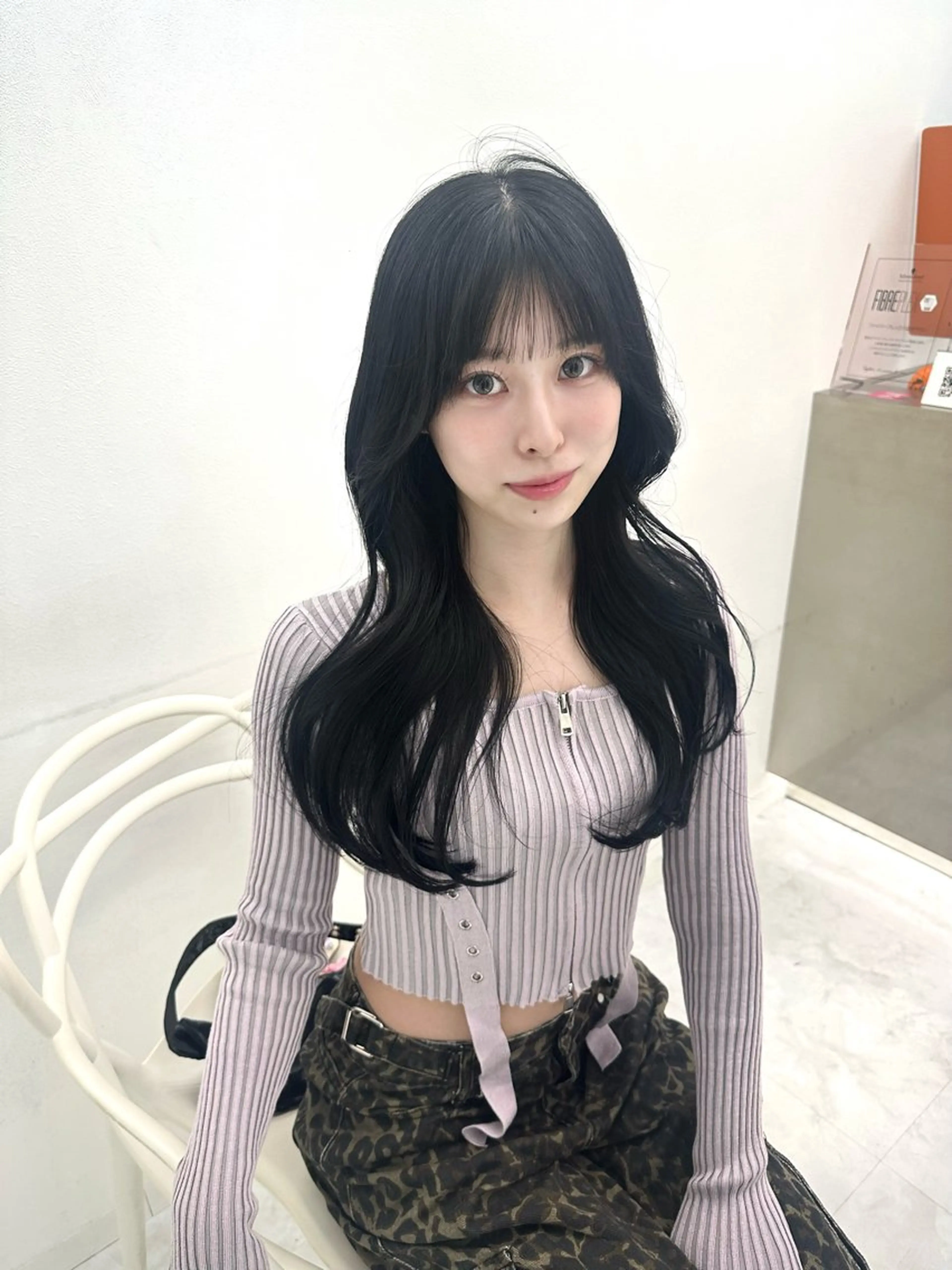 ロング カット ヘアカラー トリートメント 大人っぽ中韓レディ ヘア🤍MAOのヘアスタイル