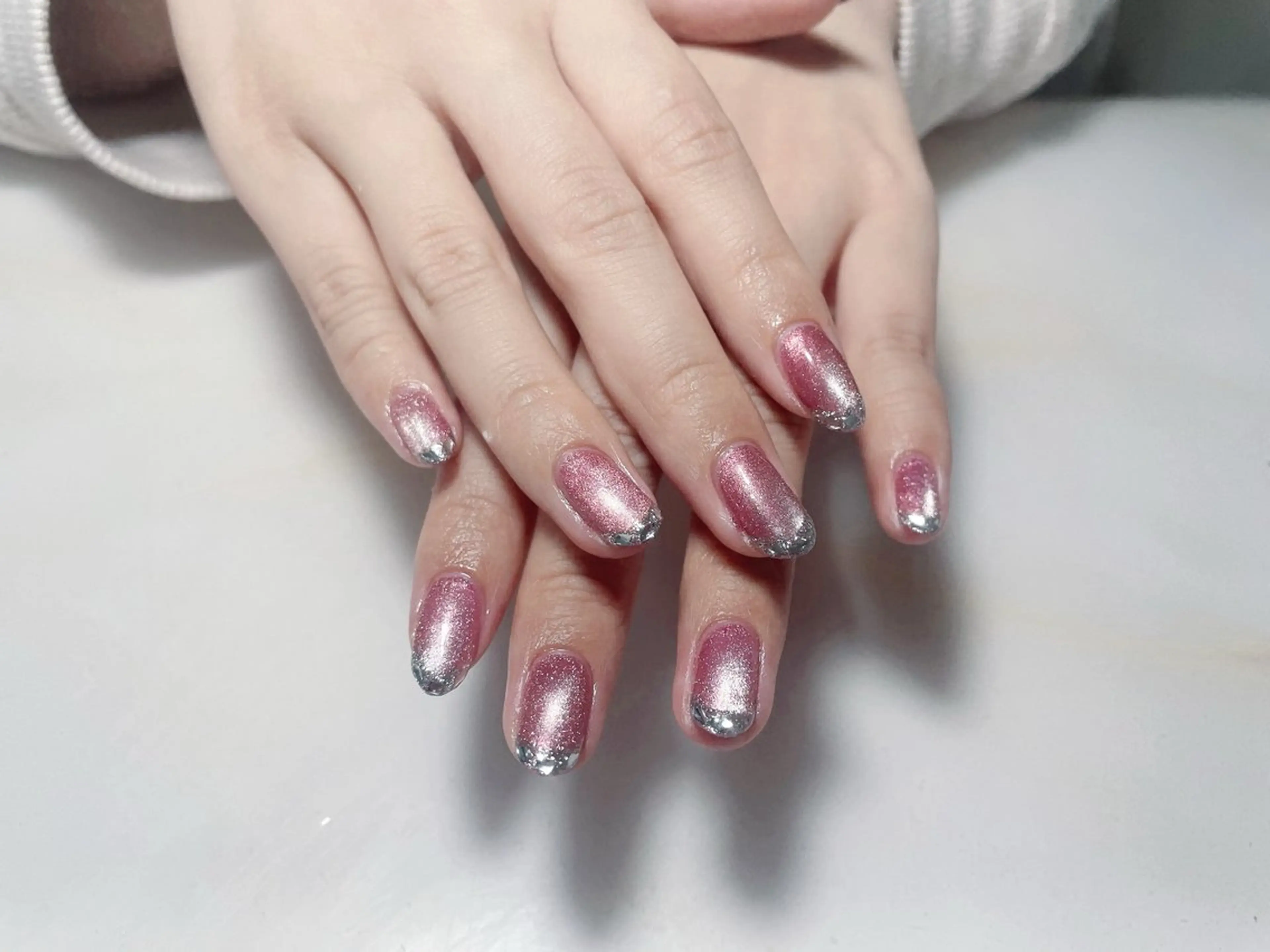 ネイル アートネイル フレンチネイル ジェルネイル グラデーション 韓国ネイル 久保田 マリコのネイルデザイン