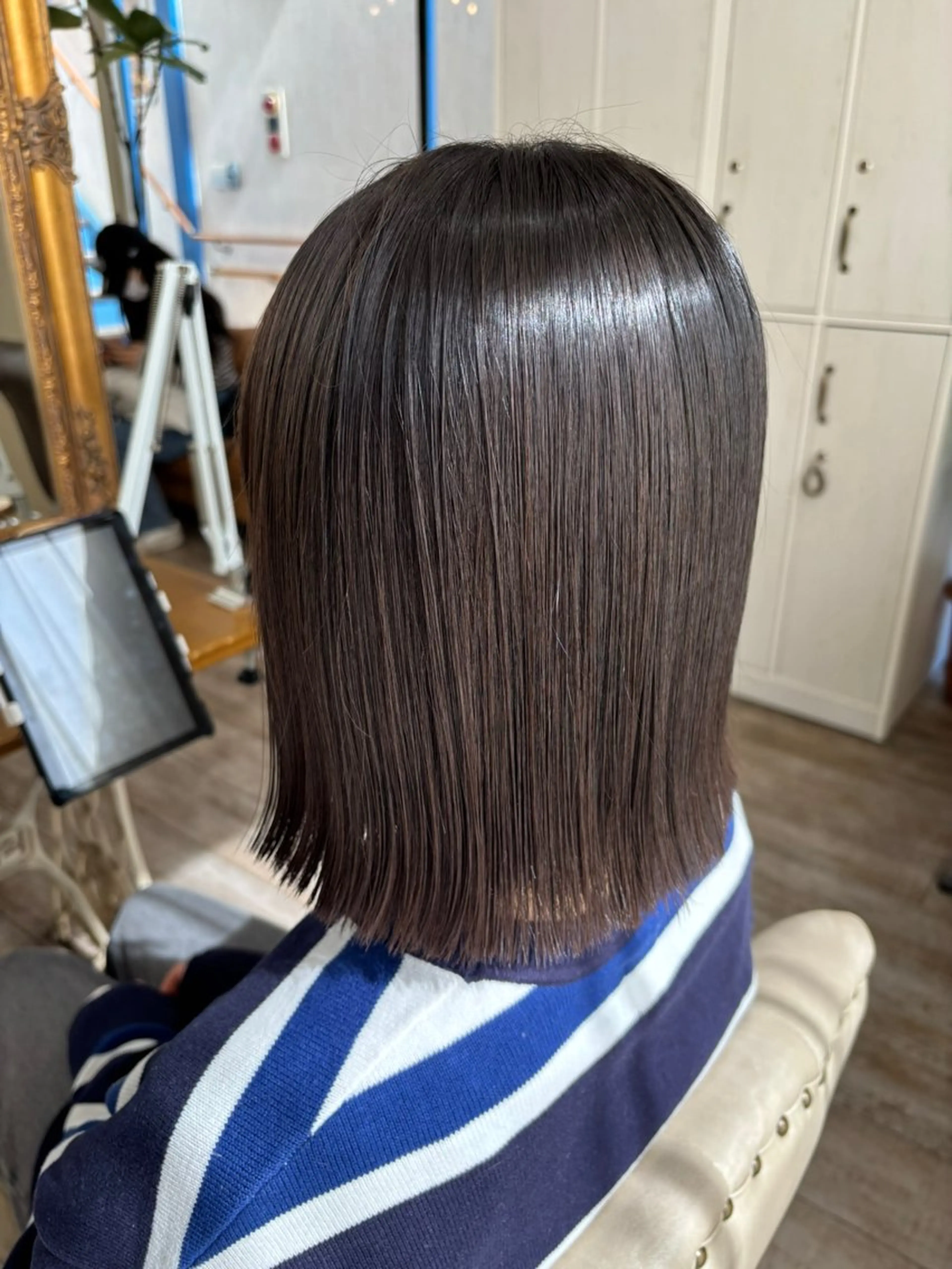 ミディアム 髪質改善 縮毛矯正 トリートメント 新越谷/ボブ 店長shoukiのヘアスタイル