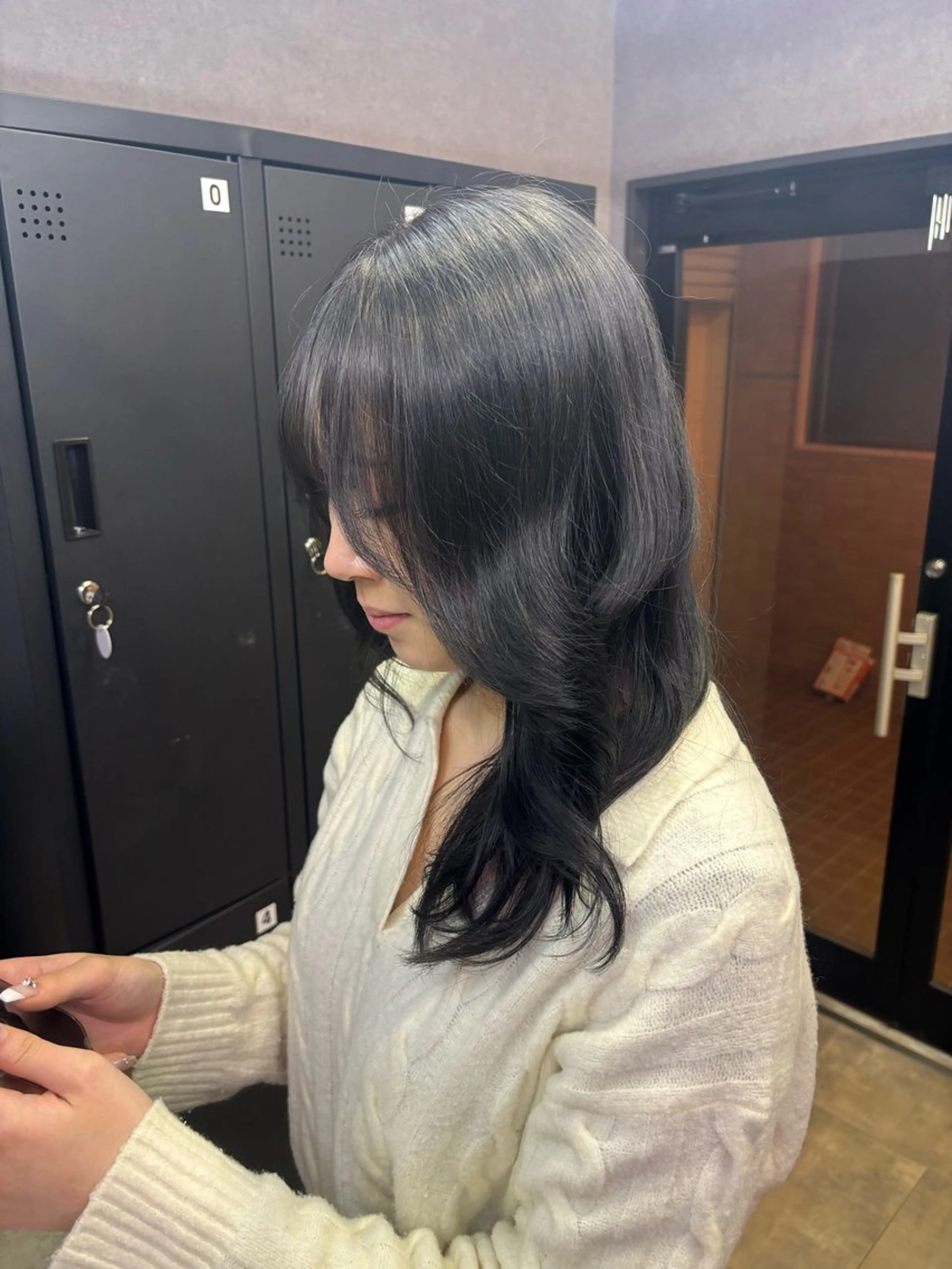 ロング カラー 透明感カラー グレージュ ヘアカラー ユージ / ケアブリーチ/透明感のヘアスタイル