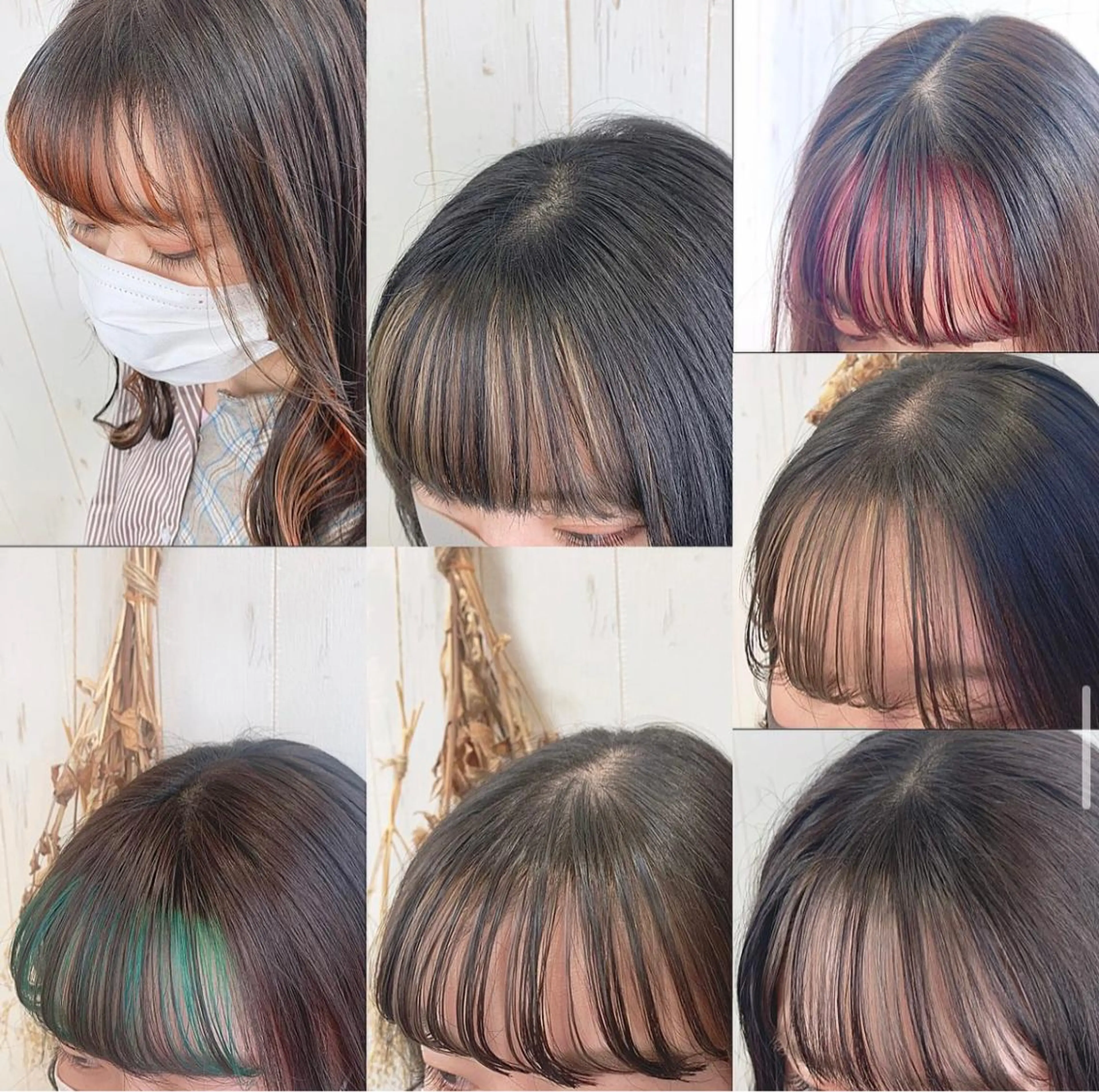 カラー デザインカラー インナーカラー ヘアカラー トリートメント 渋谷:インナーカラー ／🍒エリカ🍒のヘアスタイル