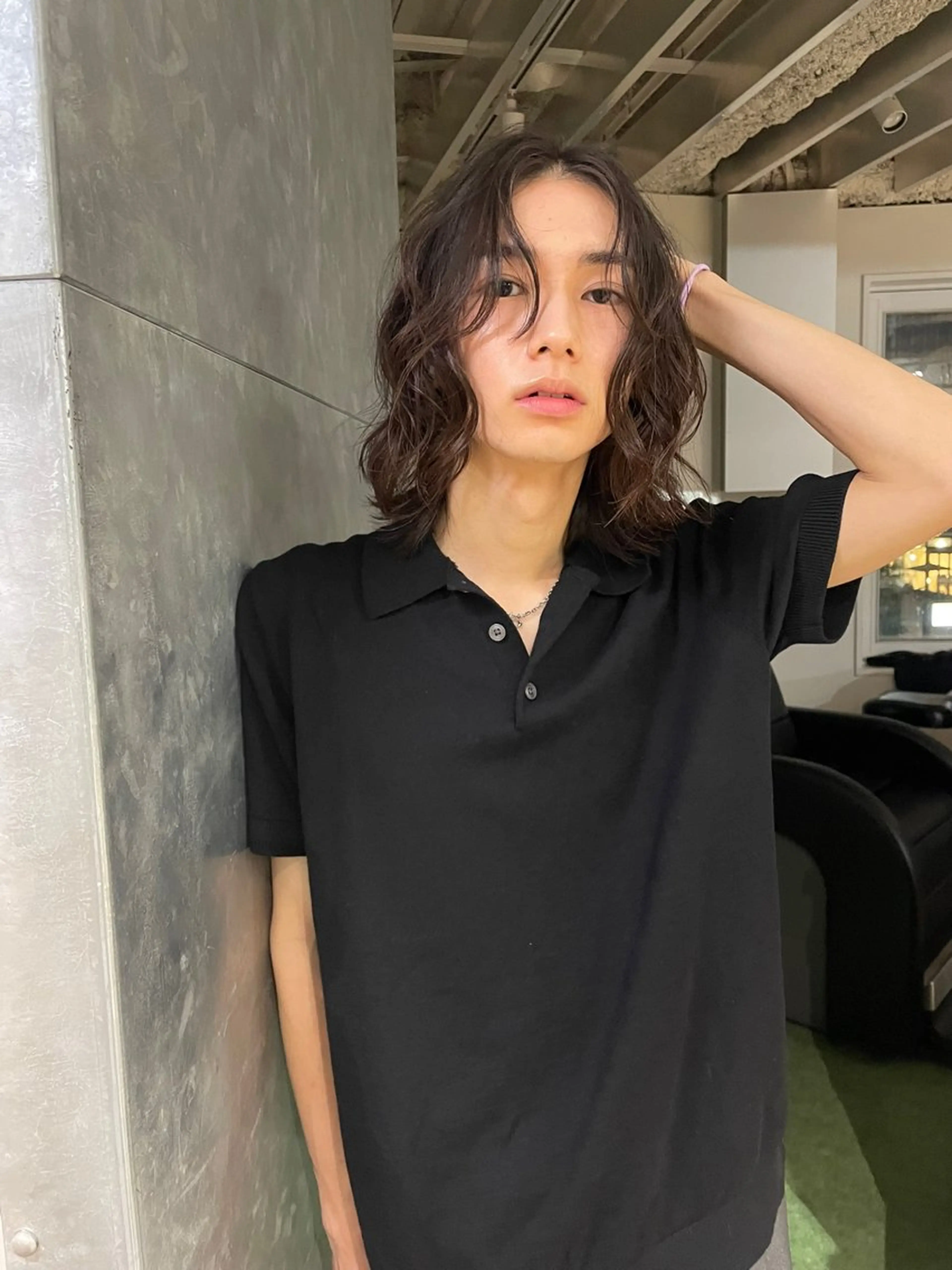 パーマ メンズ メンズパーマ ボブ ニュアンスパーマ ストレートパーマ fifth_ 海空 mikuのヘアスタイル