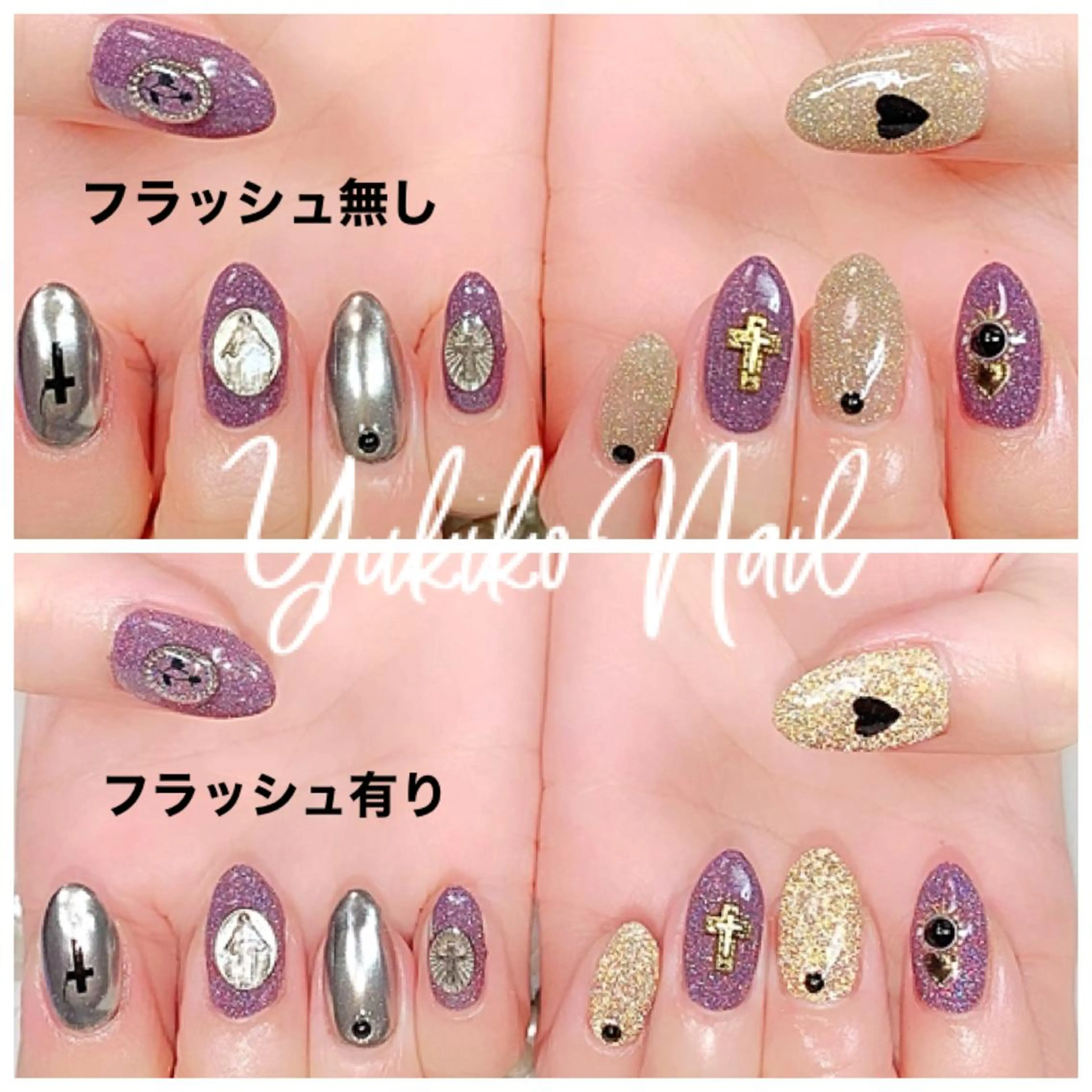 ネイル フラッシュネイル ハンドネイル ユキコ ネイルのネイルデザイン
