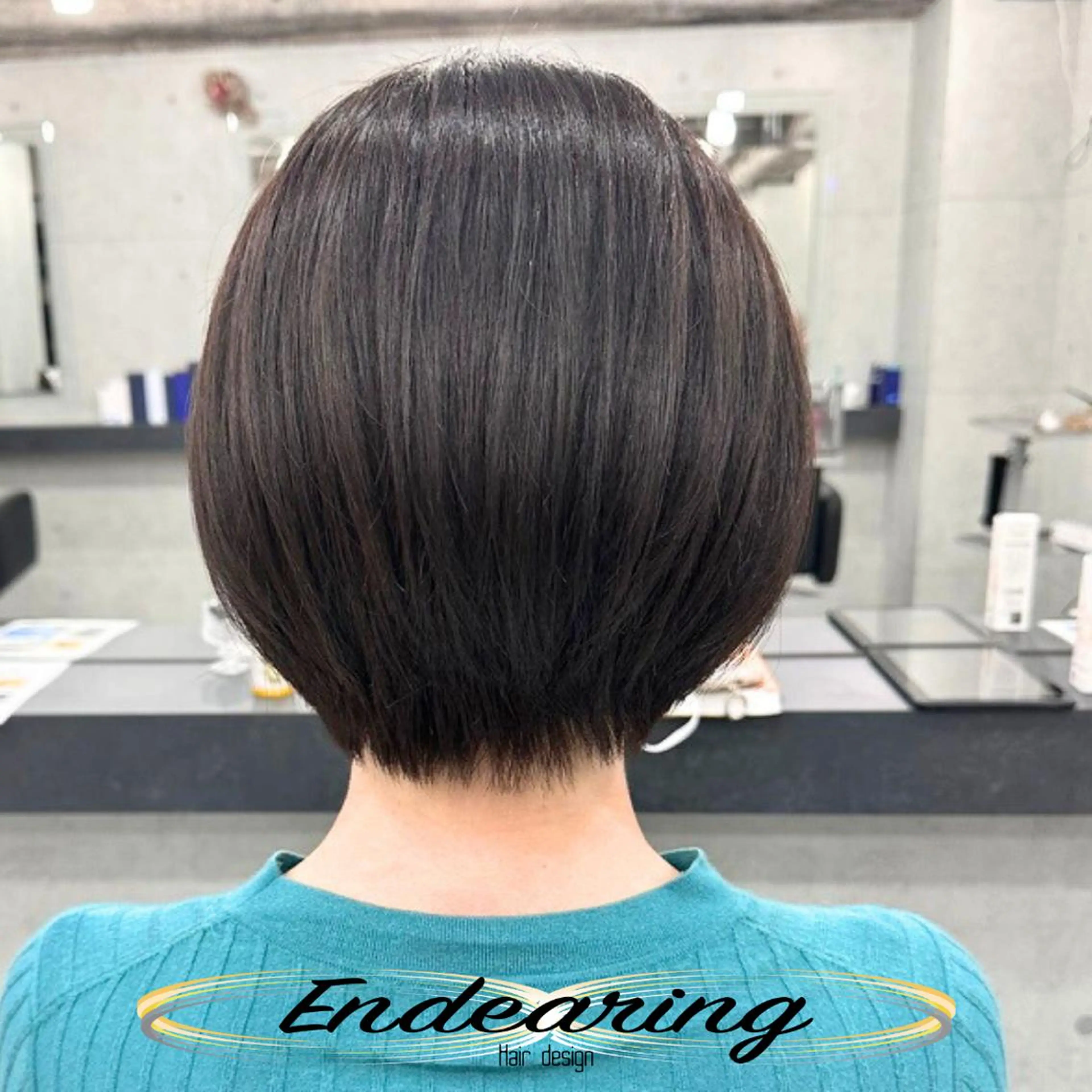 カラー 透明感カラー グレージュ ボブ カット ヘアカラー Endearing 銀座/レイヤーカットのヘアスタイル