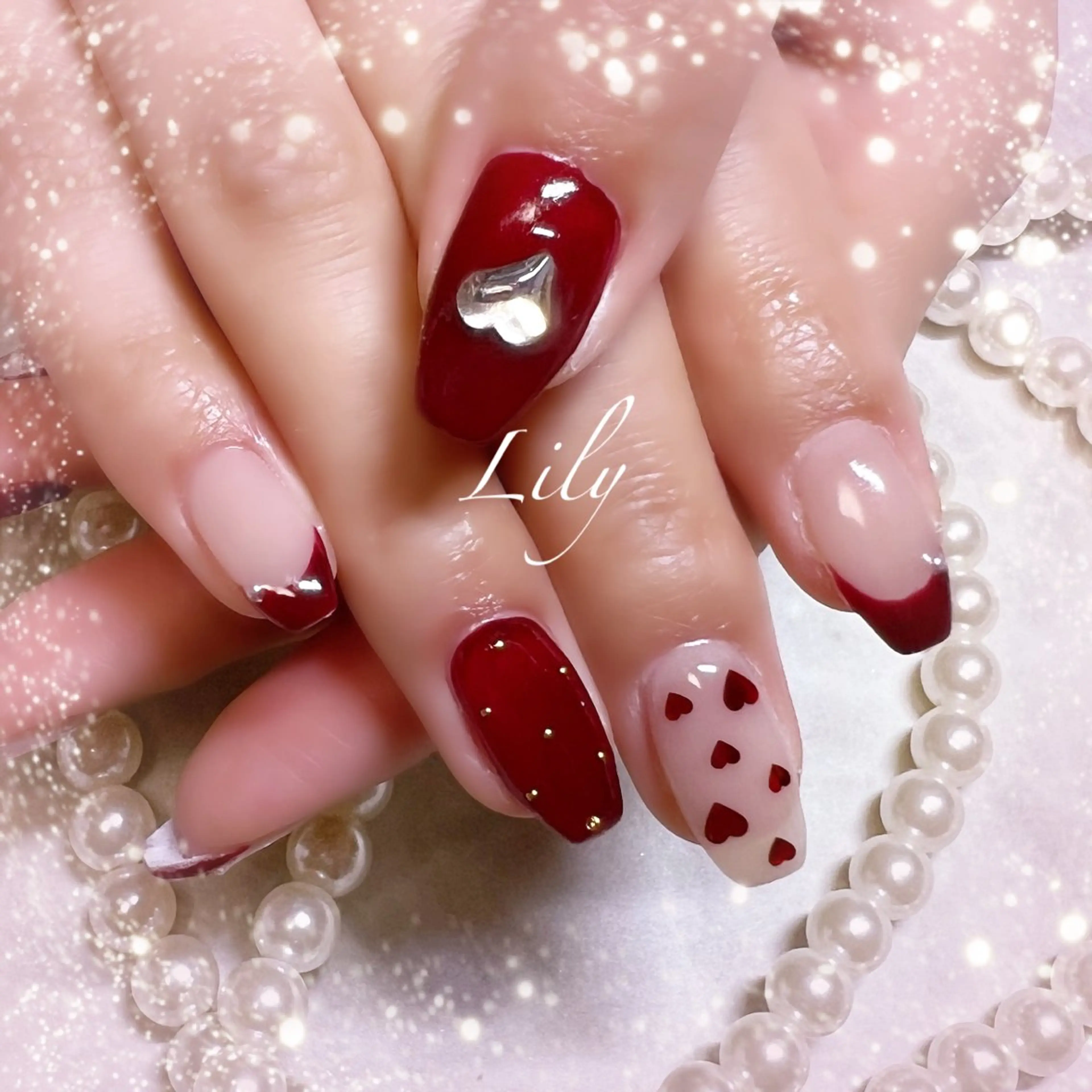 ネイル ハンドネイル Lily*nail 🌻Mii🌻のネイルデザイン