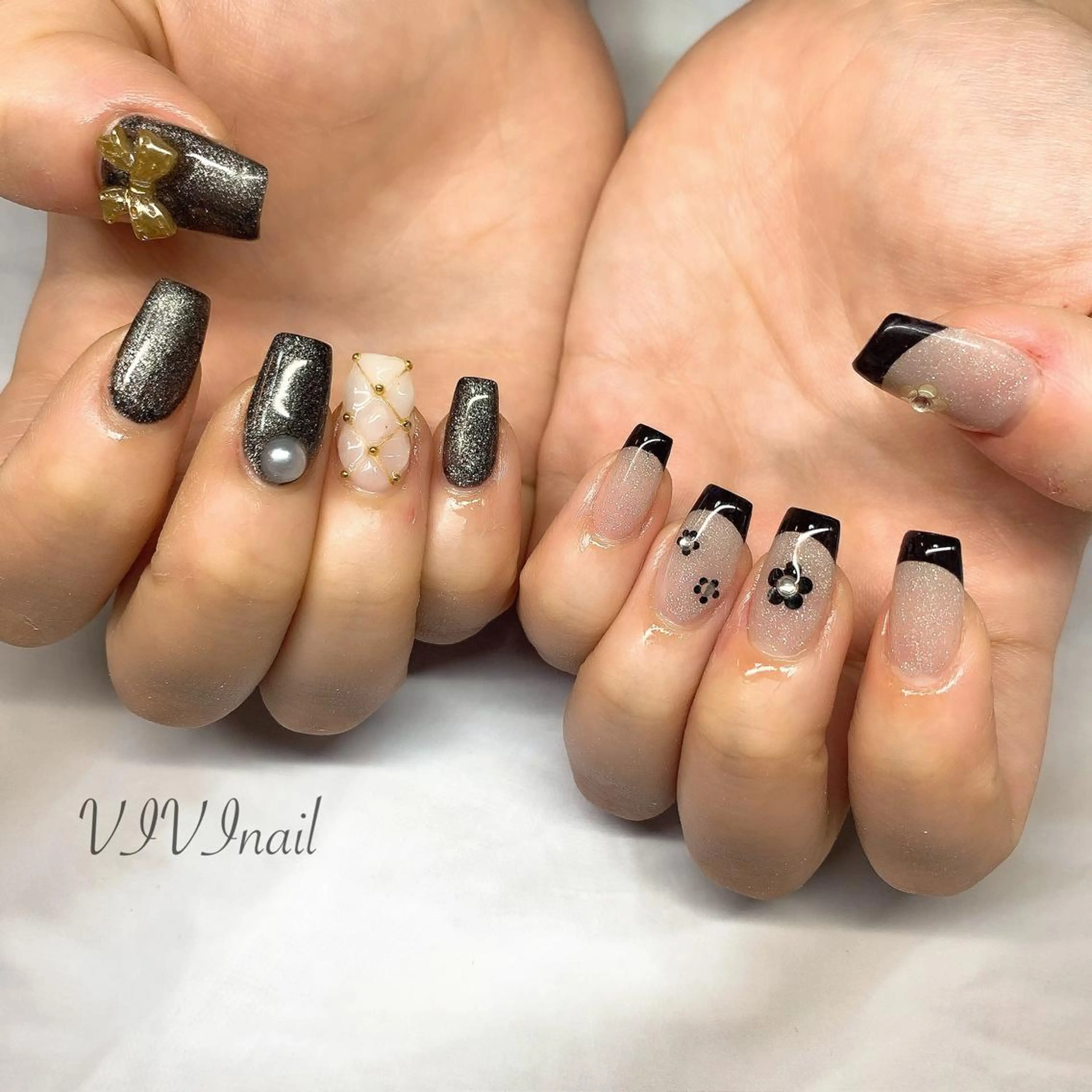 ネイル フレンチネイル ワンカラーネイル ハンドネイル vivi nailのネイルデザイン