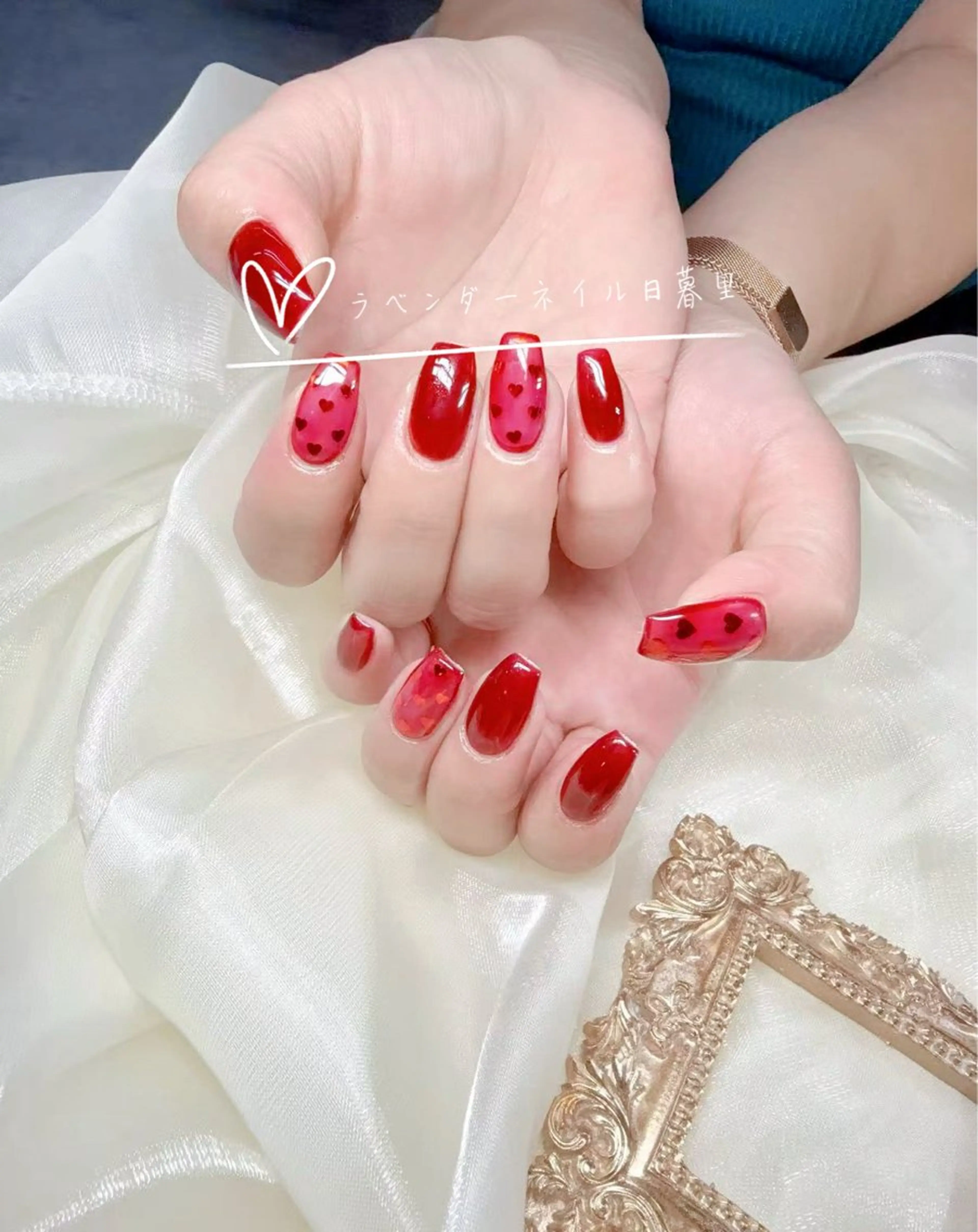 ネイル ハンドネイル ラベンダー💖日暮里 ルル💖ネイルのネイルデザイン