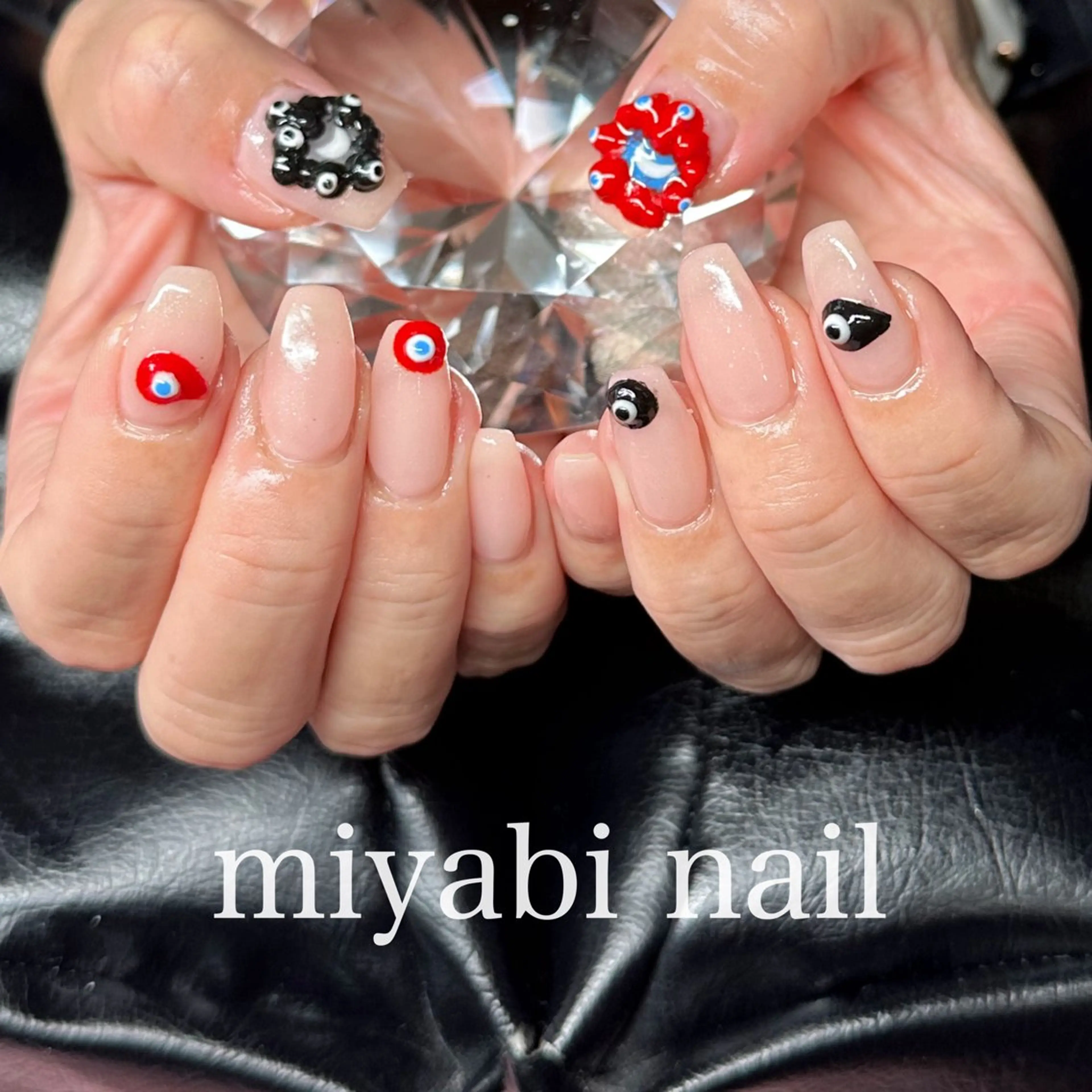 ネイル アートネイル 持ち込み ハンドネイル miyabi nail 桂川駅近くのネイルデザイン