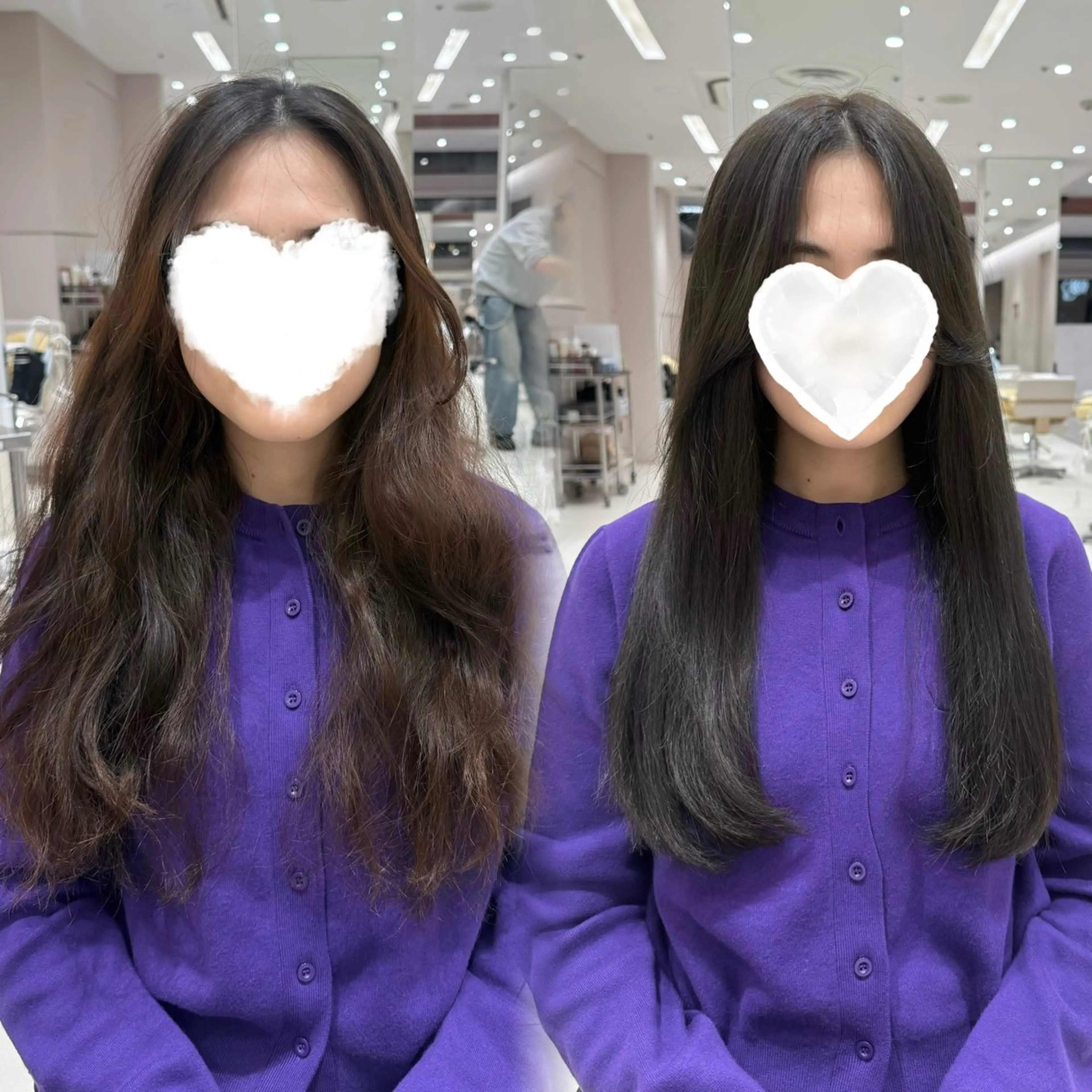ロング カラー カット ヘアカラー トリートメント 内田 志乃のヘアスタイル