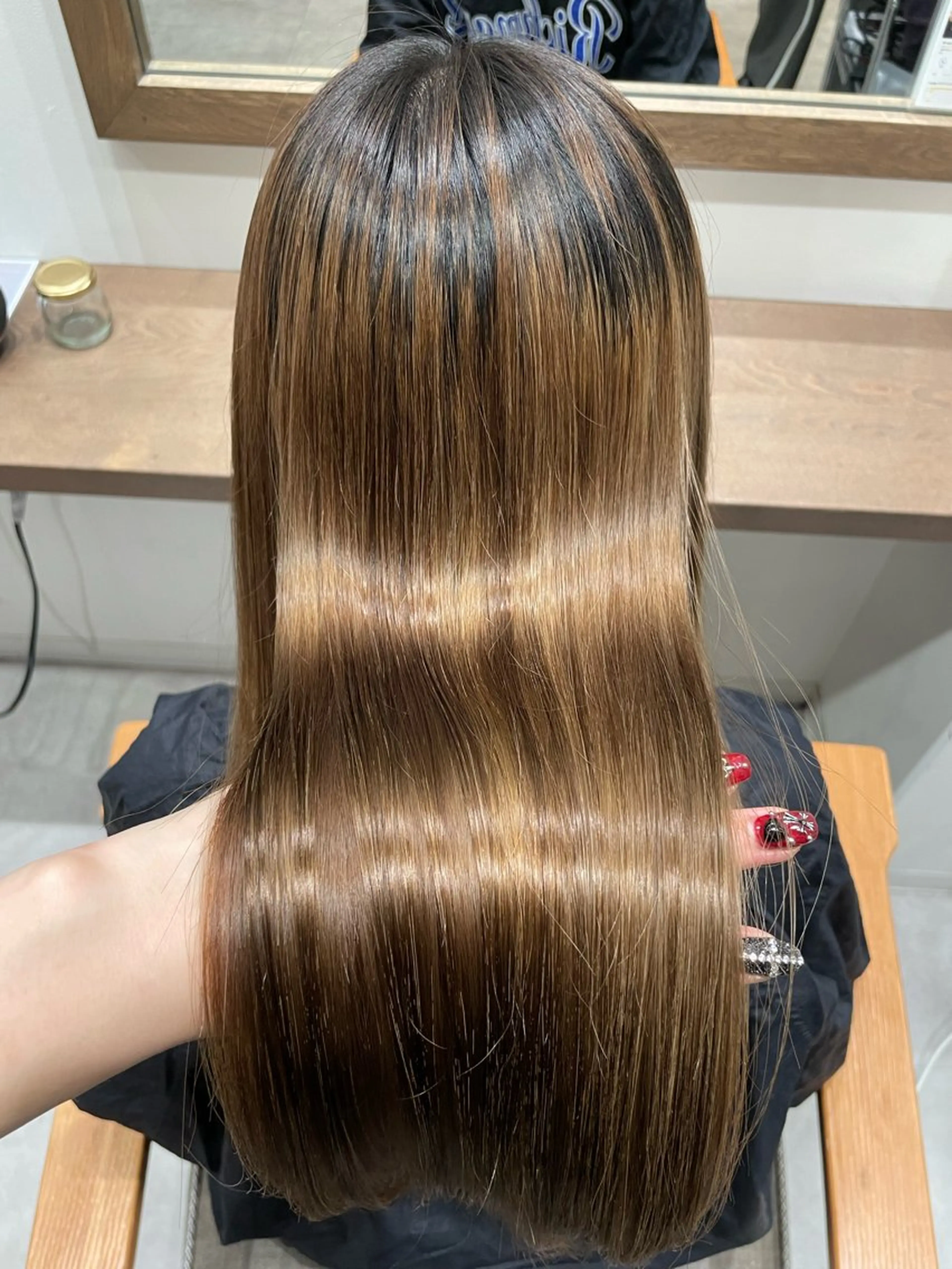 ロング ルナ🫐縮毛矯正 🫐髪質改善のヘアスタイル