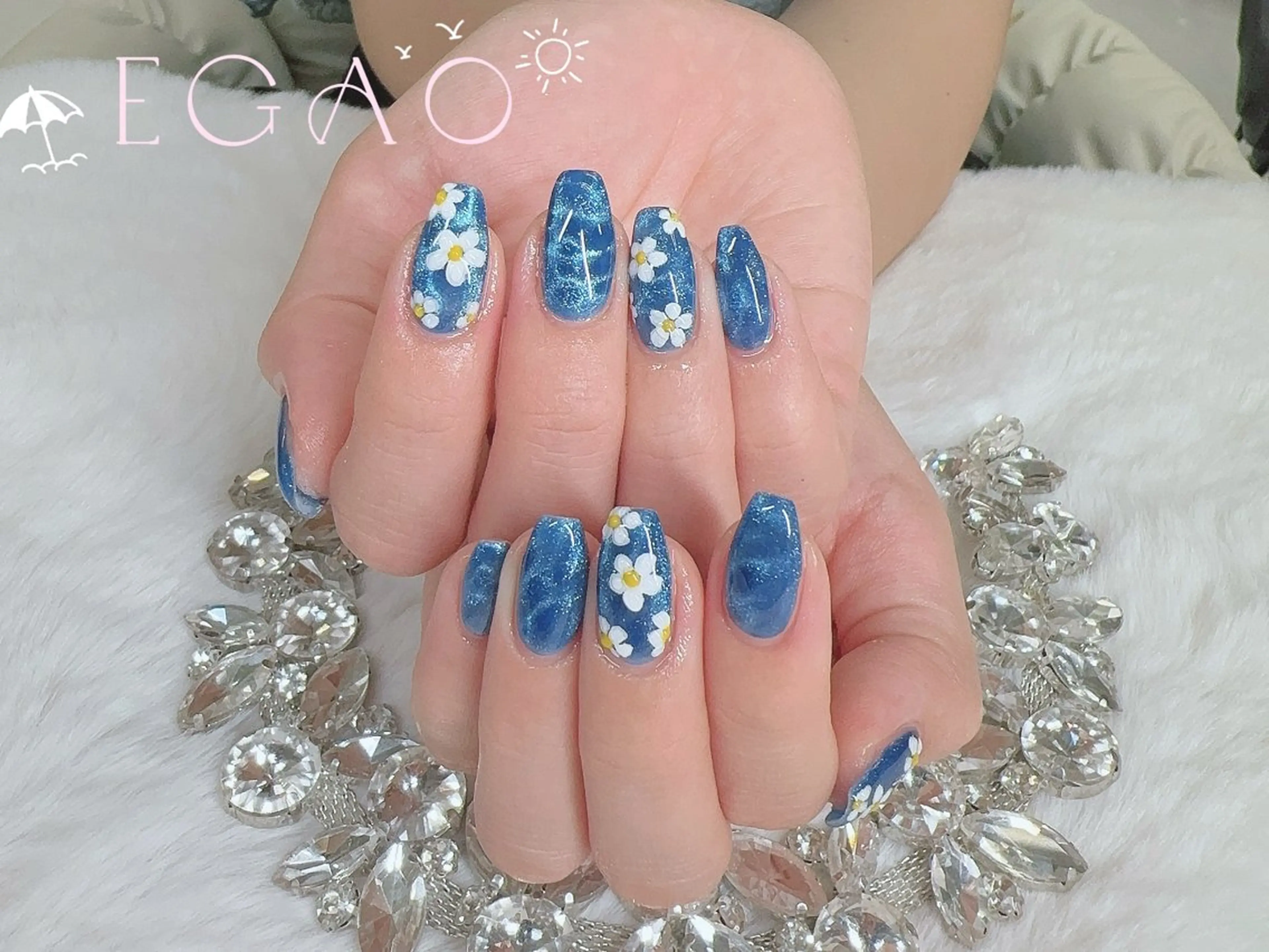 ネイル アートネイル フットネイル フレンチネイル ジェルネイル グラデーション ハンドネイル Egao Nail錦糸町店のネイルデザイン