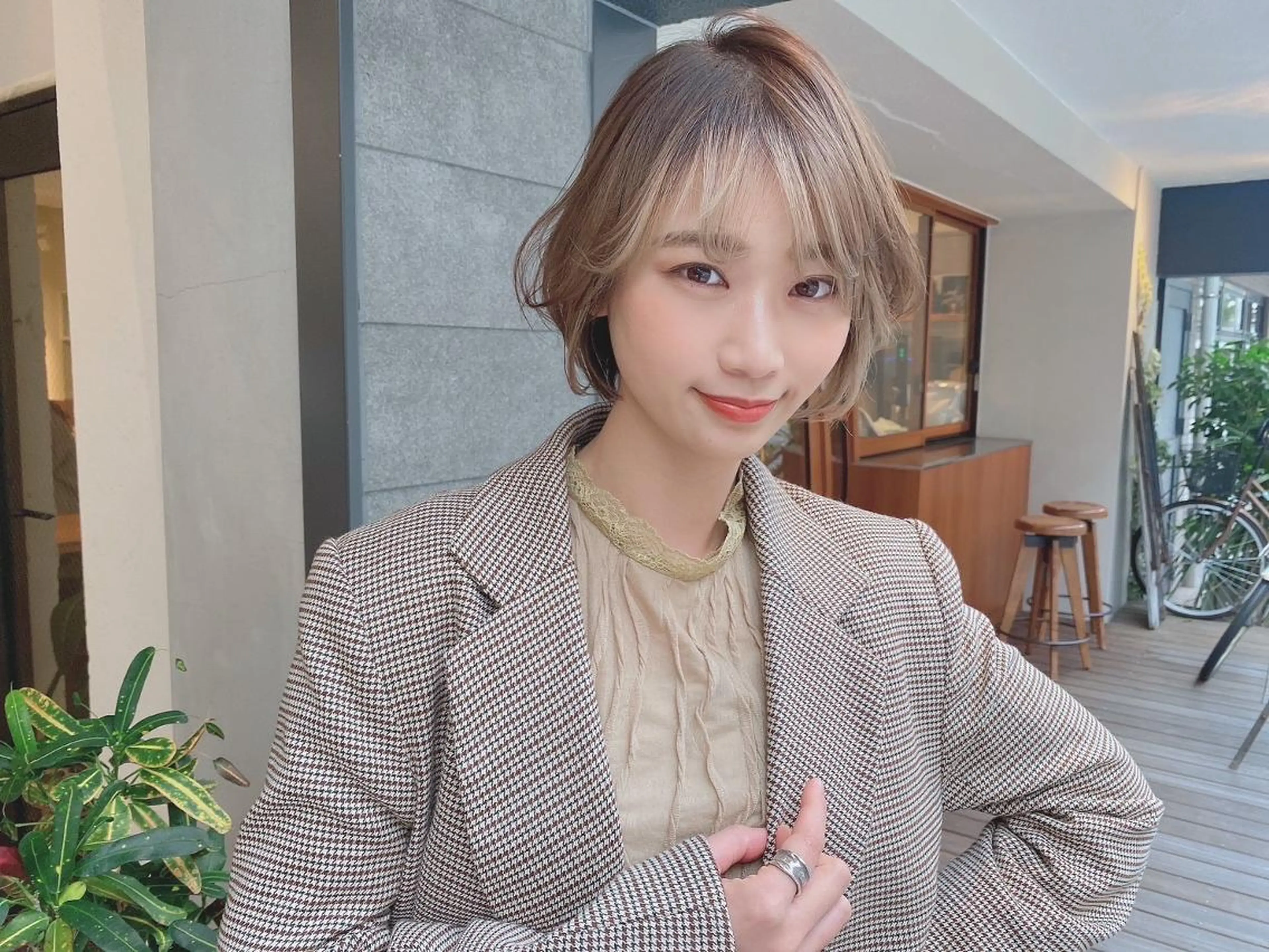 ミディアム ヘアカラー トリートメント ⭐️Shelter by TOKYO⭐️のヘアスタイル