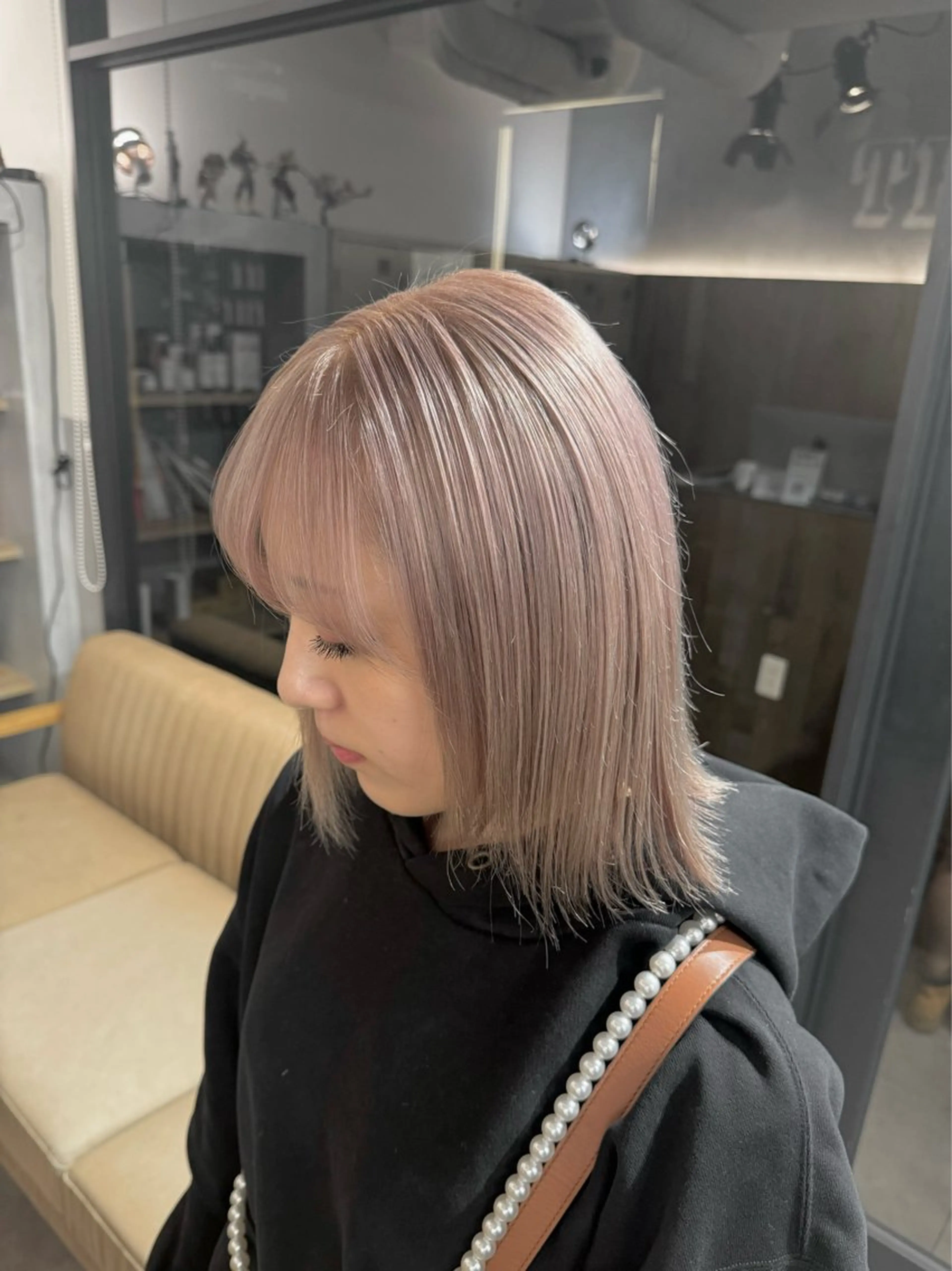 ミディアム カット ヘアカラー トリートメント ✨本日空きあります✨ 遠田コウヘイ🌟のヘアスタイル