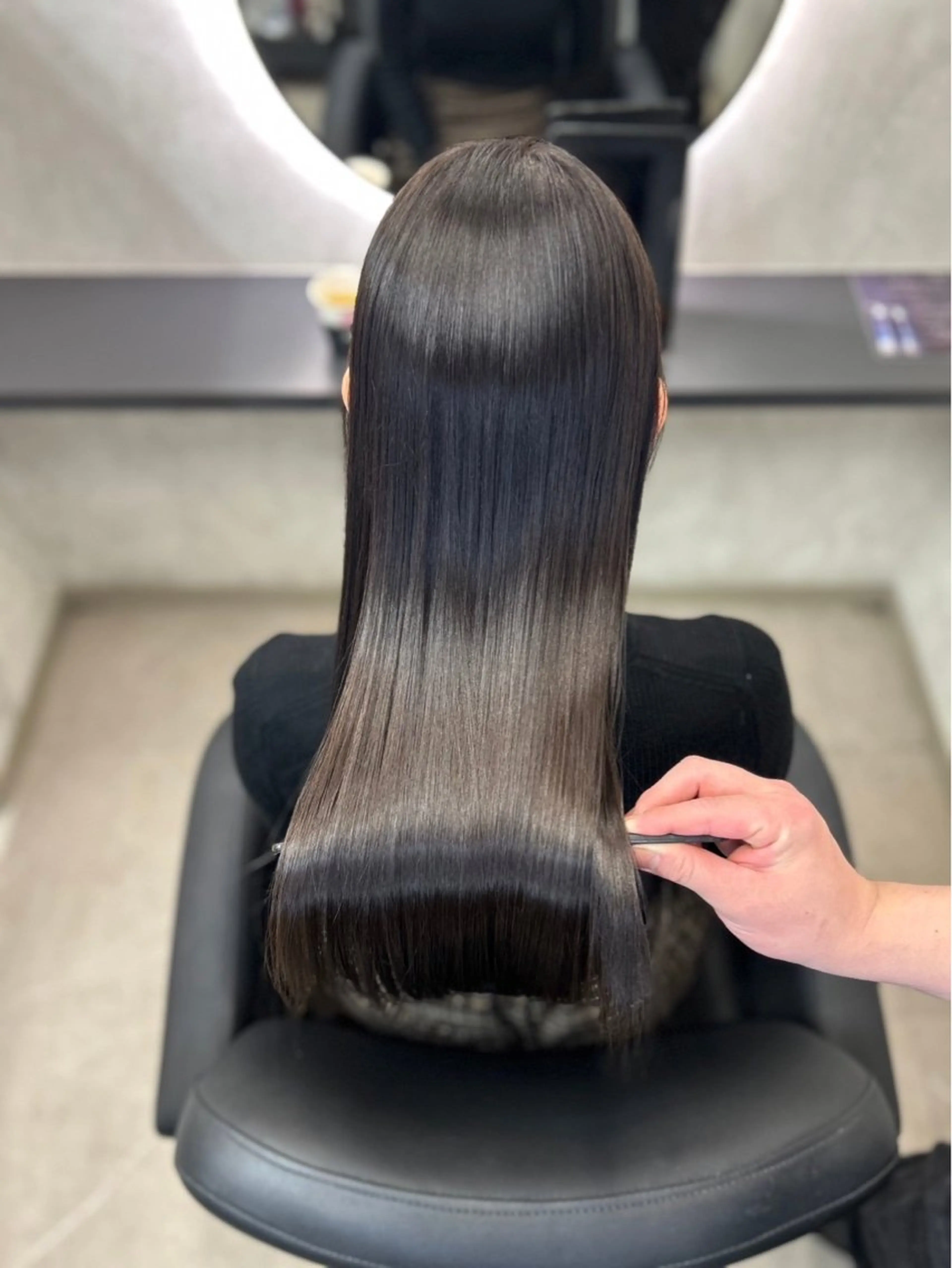 ロング カット トリートメント 新宿/韓国風レイヤー 髪質改善/ジャッキーのヘアスタイル