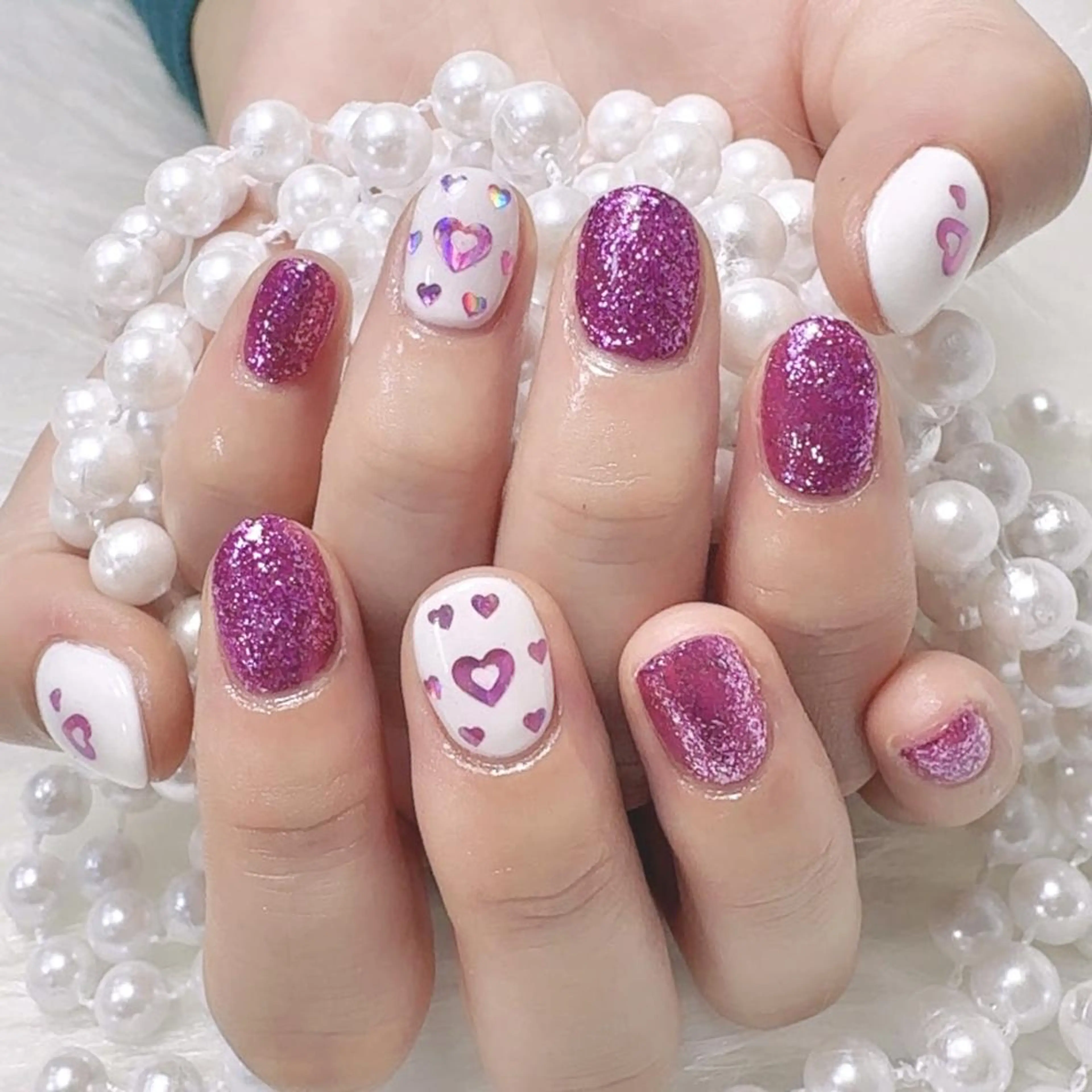 ネイル yui 💜のネイルデザイン