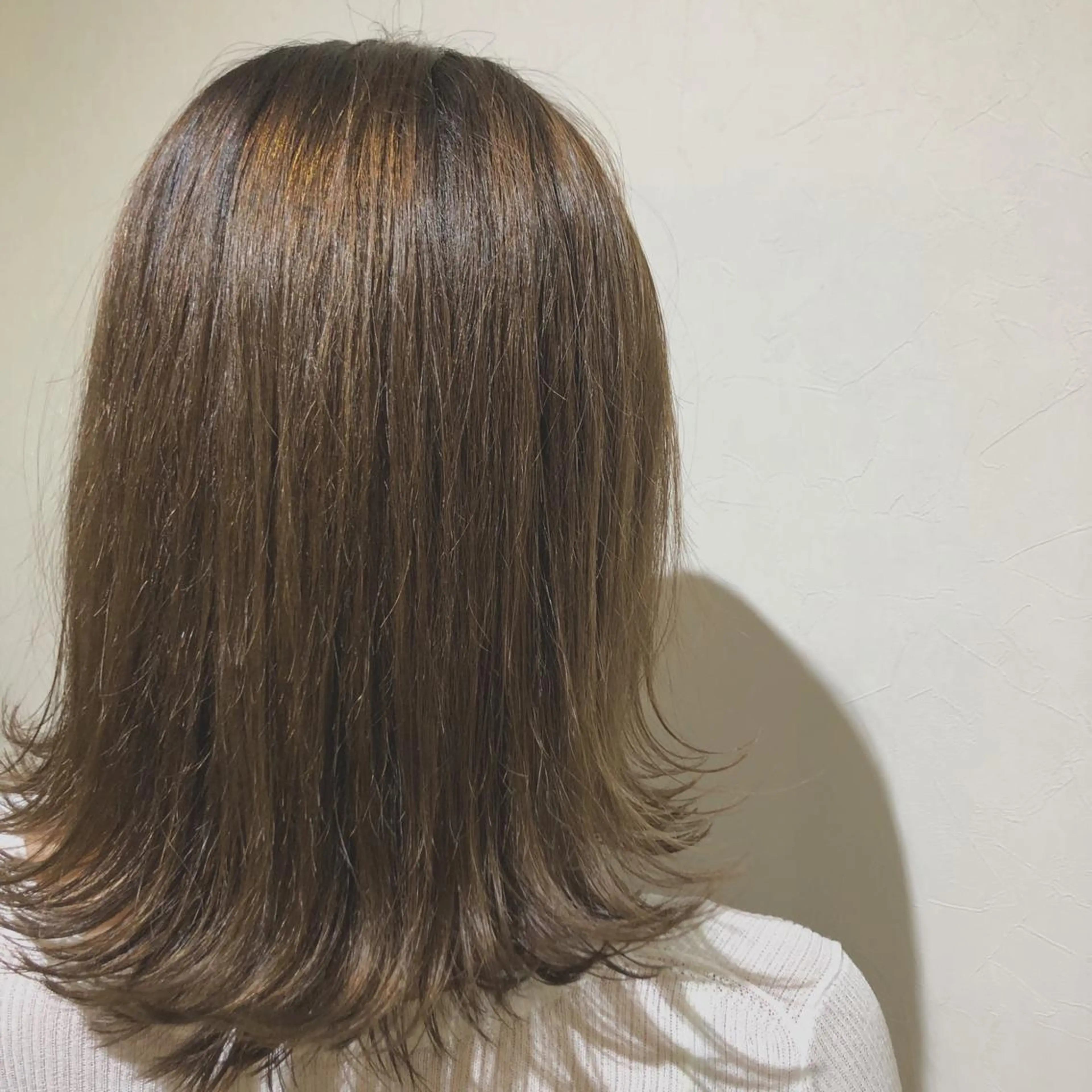 セミロング パーマ/透明感カラー /ボブ/吉田一生のヘアスタイル