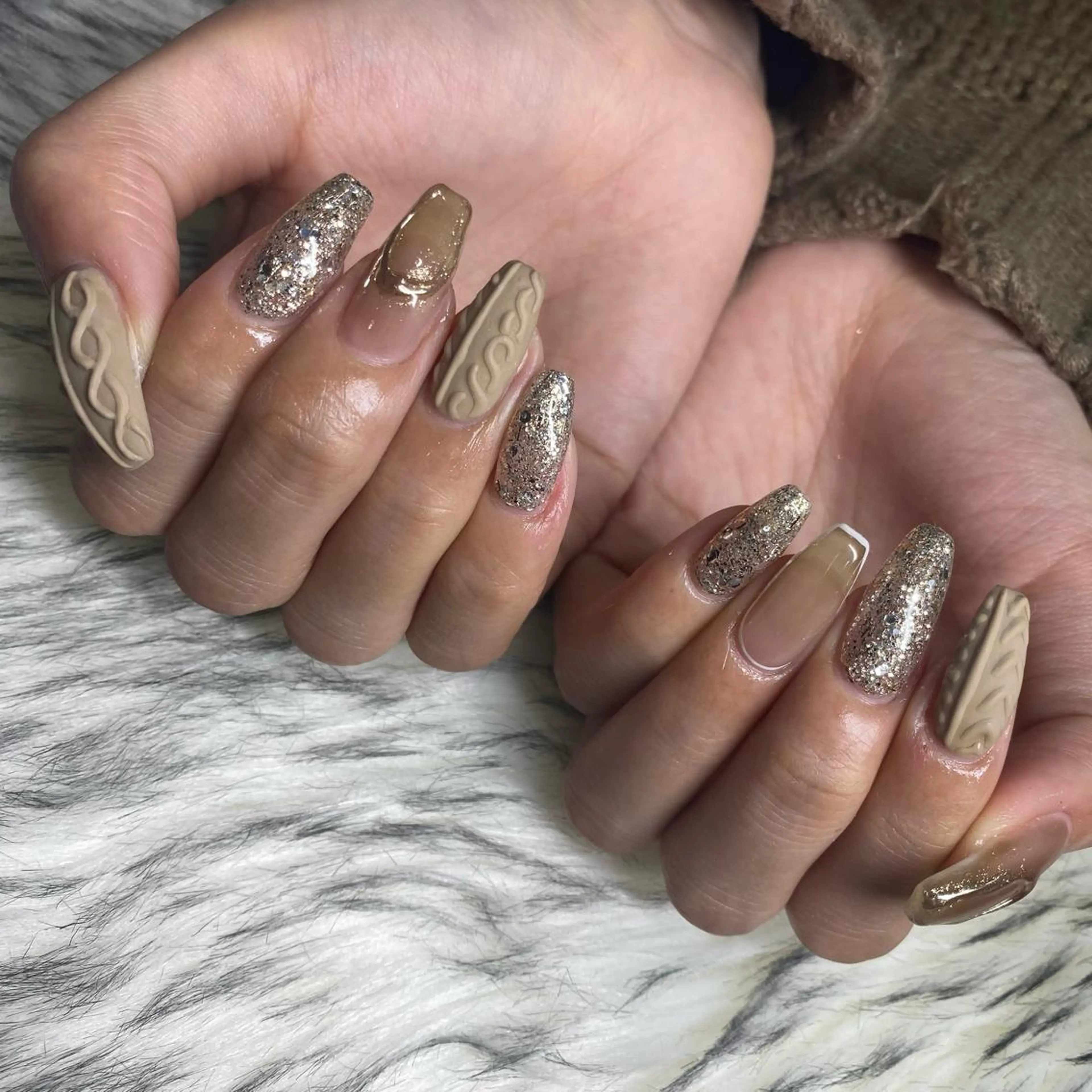 ネイル ハンドネイル la vie Luire ｱｽｶのネイルデザイン