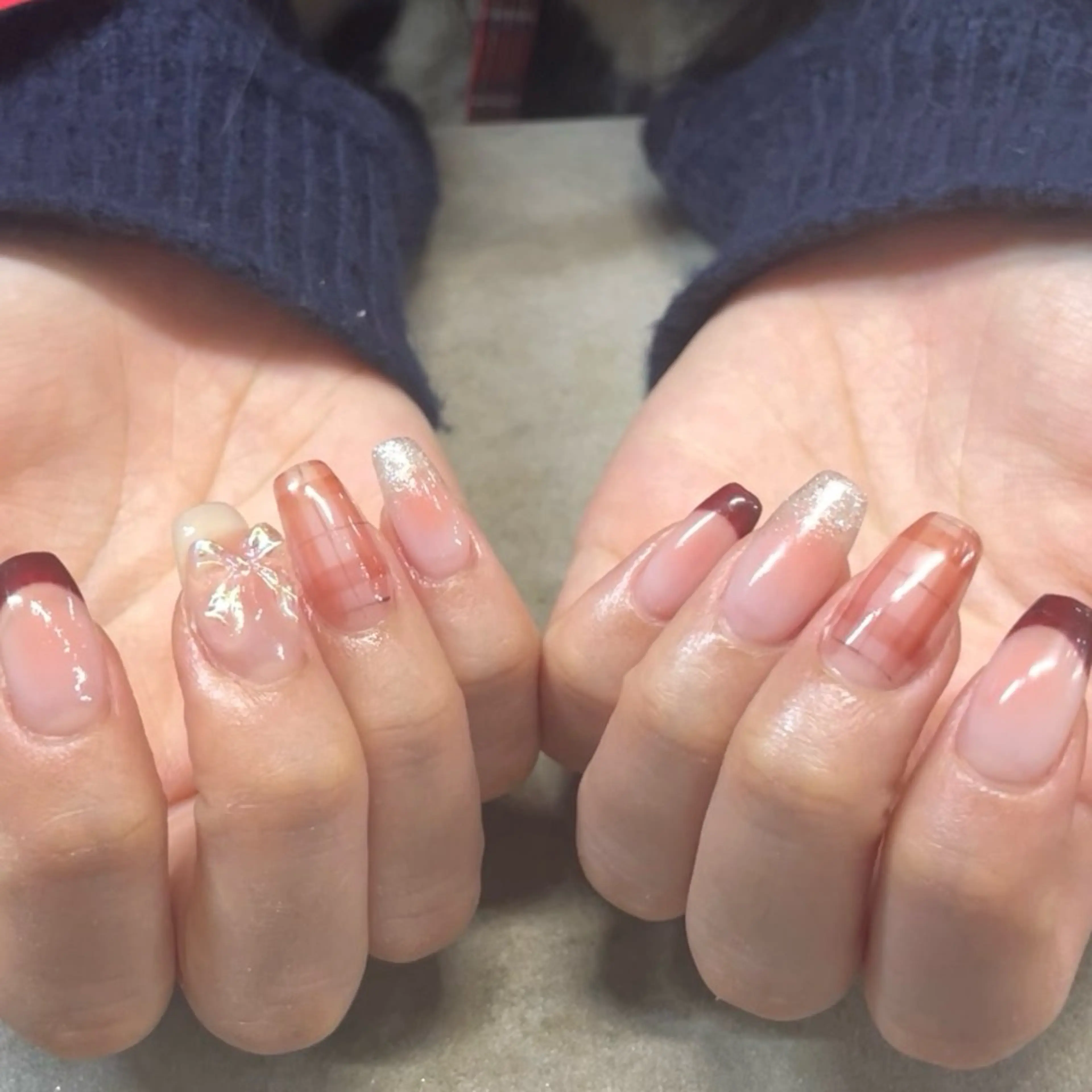 ネイル 🎀mahiro🎀 ワンホンネイルのネイルデザイン