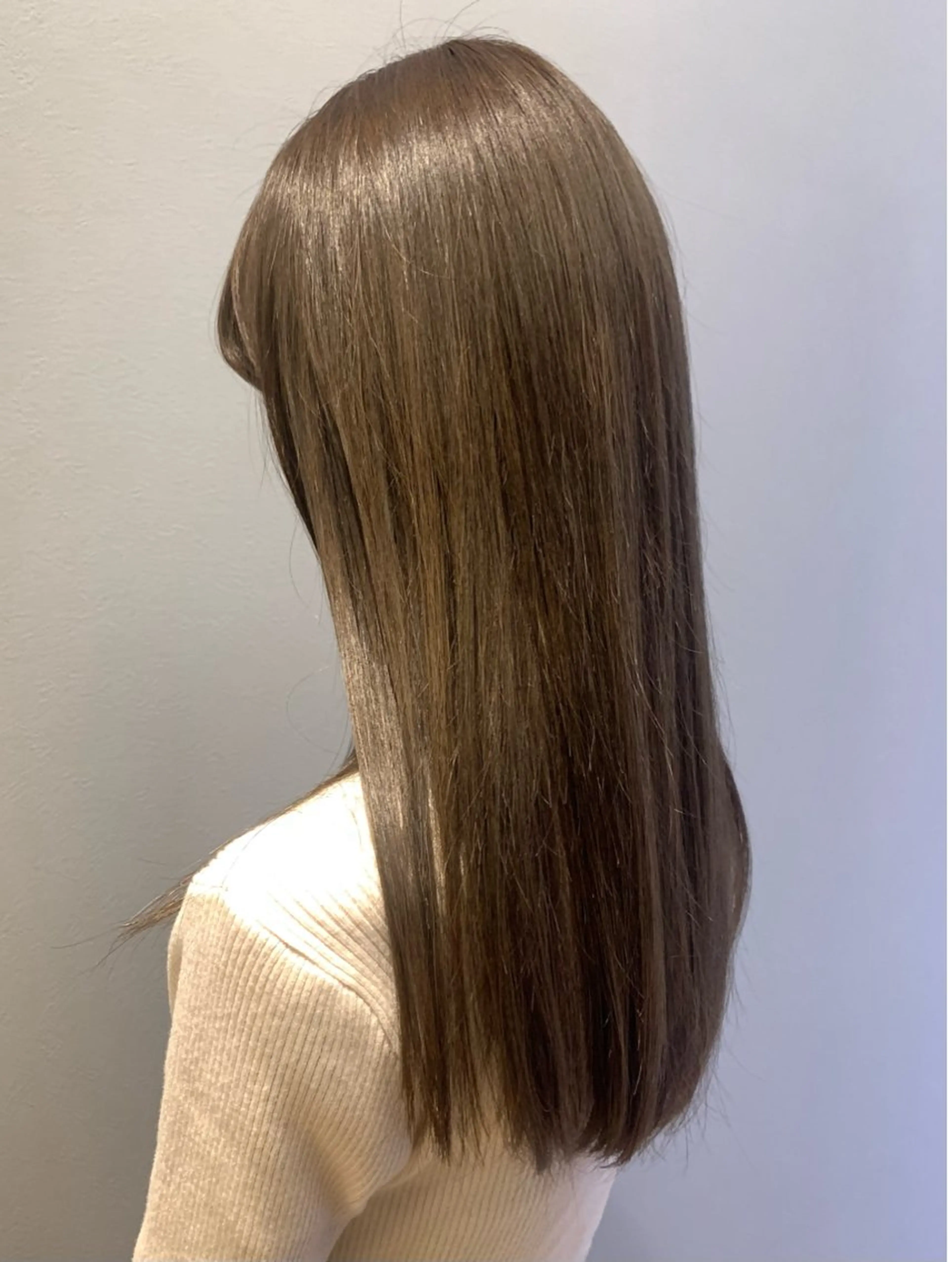 カラー 透明感カラー グレージュ オリーブグレージュ オリーブグレー 田中 優菜のヘアスタイル