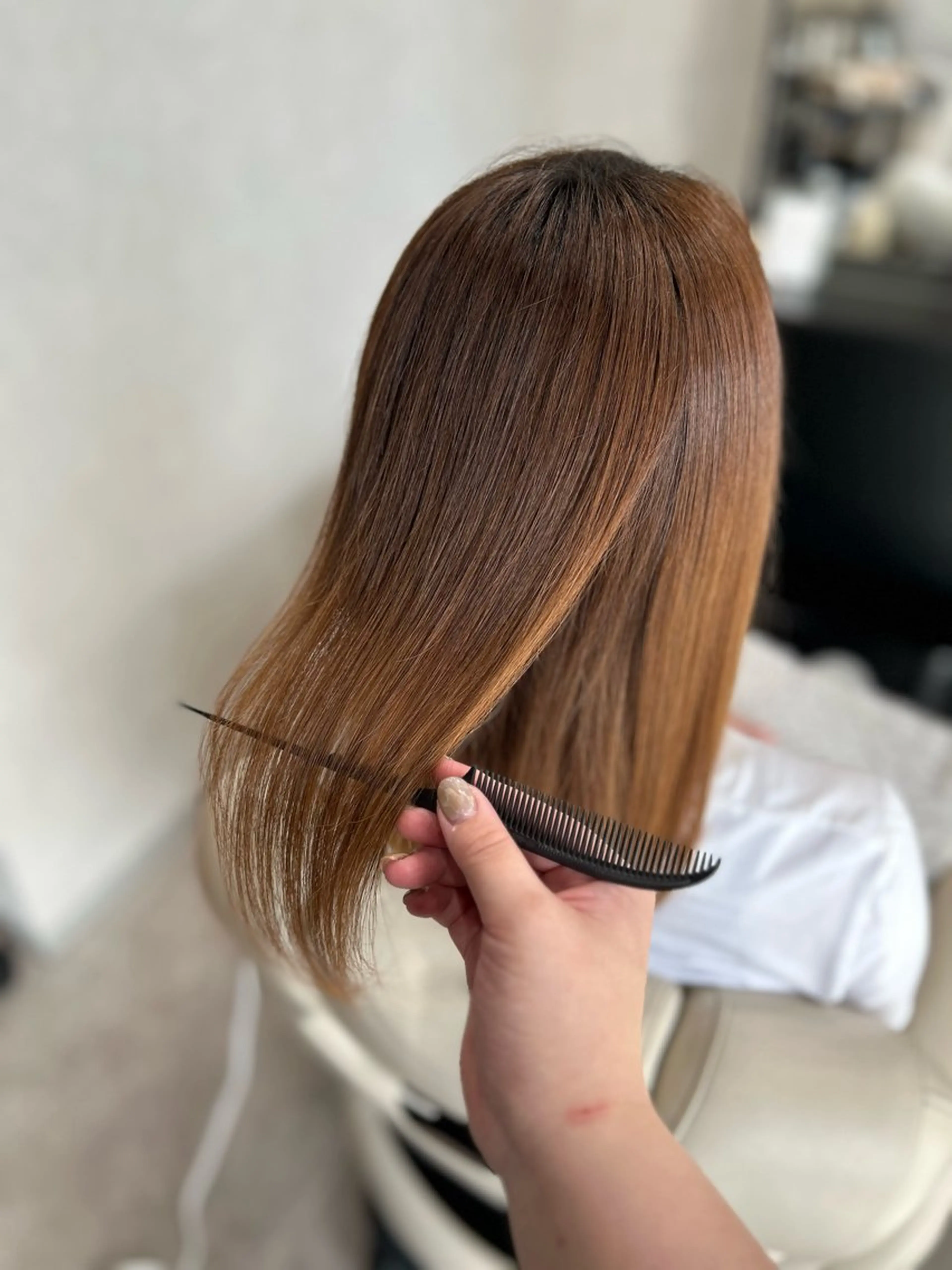 セミロング 髪質改善 トリートメント トリートメント ヘッドスパ Mintleaf🌿 akihoのヘアスタイル