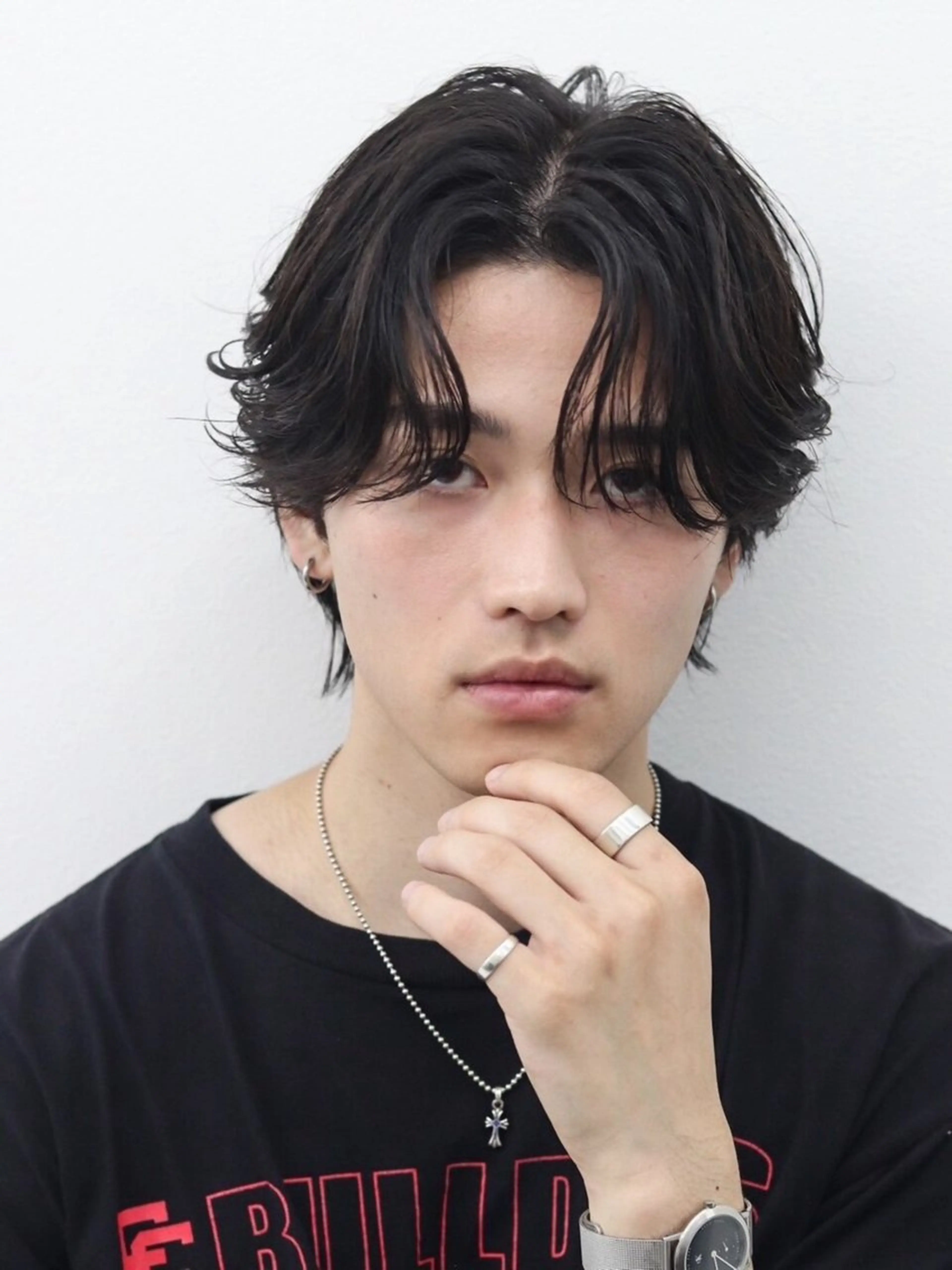 ミディアム メンズ カット パーマ パーマ職人🔥／短髪 執行役員／YUTAのヘアスタイル