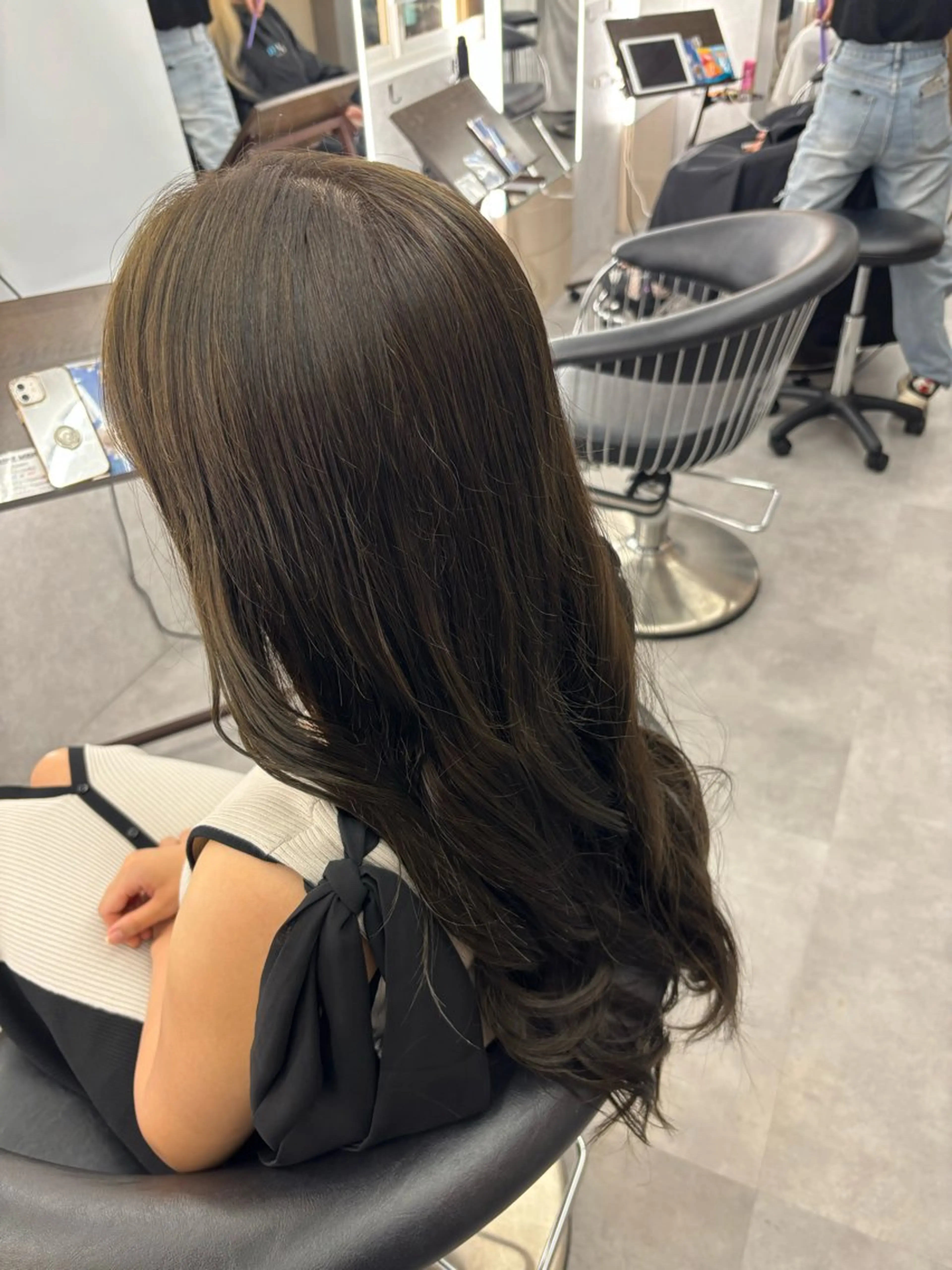 ロング アッシュ トリートメント/カラ ー/艶髪🌻ひな🌻のヘアスタイル