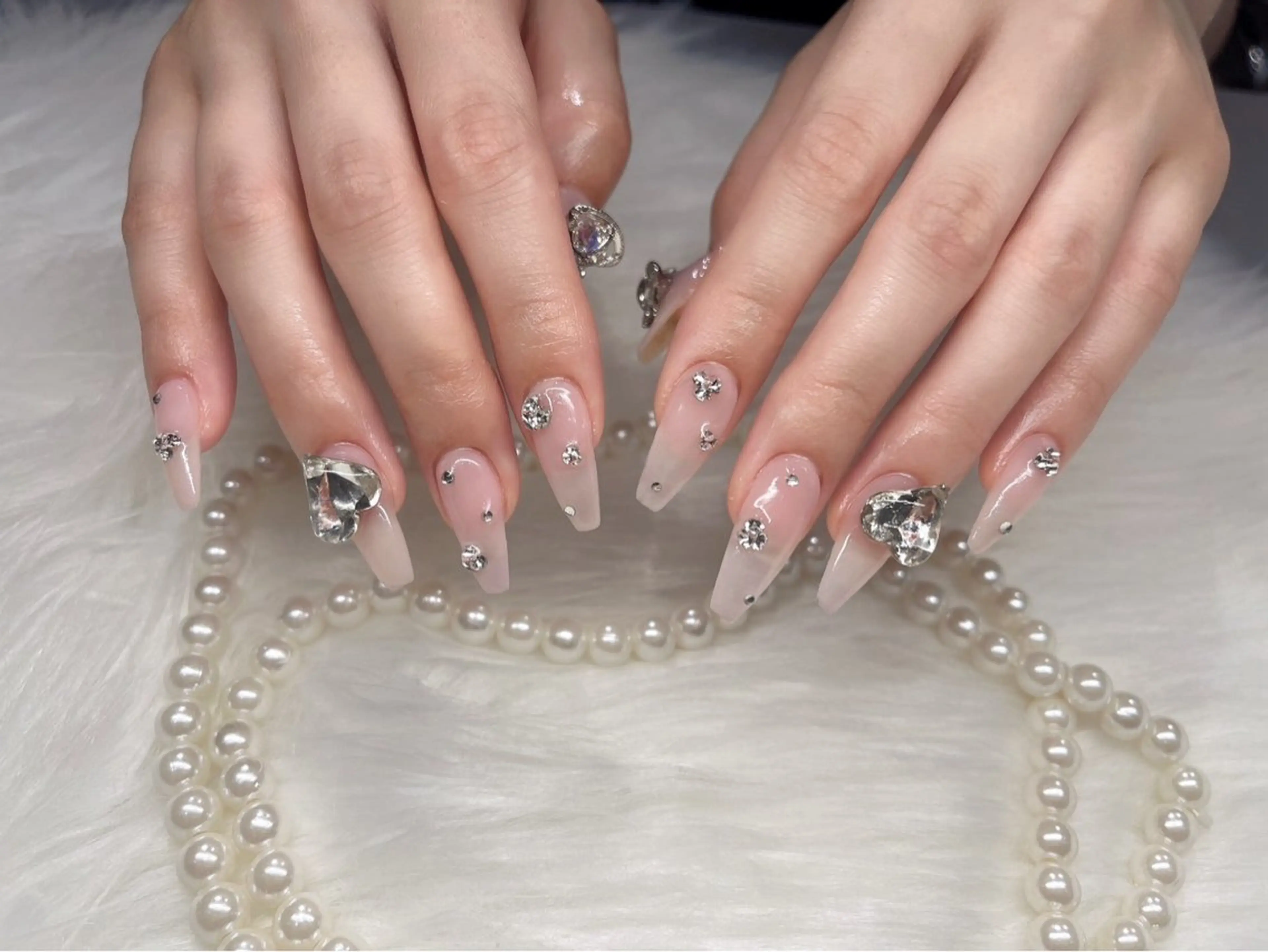 【人氣NO3】ワンカラー+パーツ、スートン、シール付け放題¥7500の写真