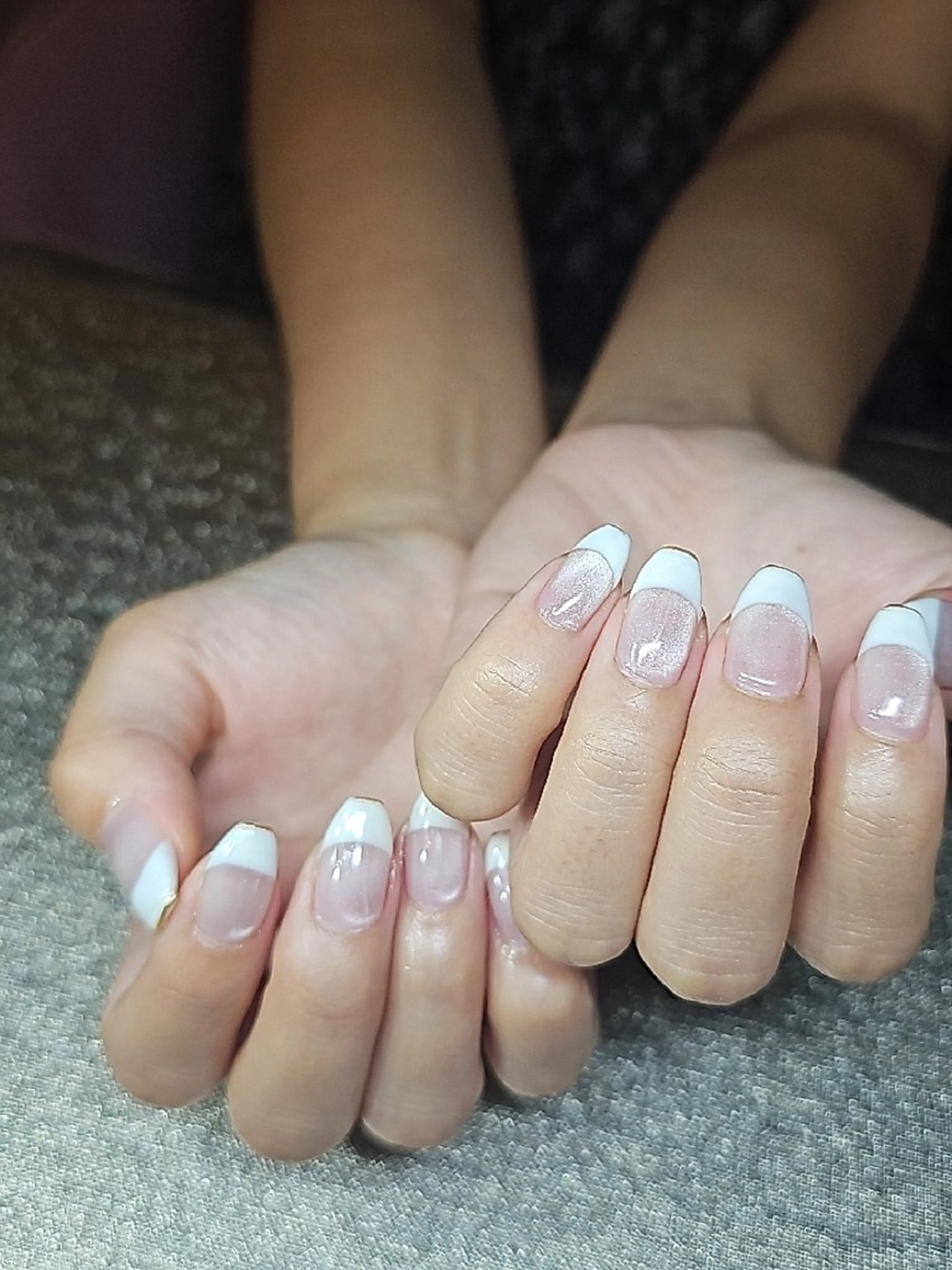 ネイル フレンチネイル マグネットネイル salon de  Princessのネイルデザイン