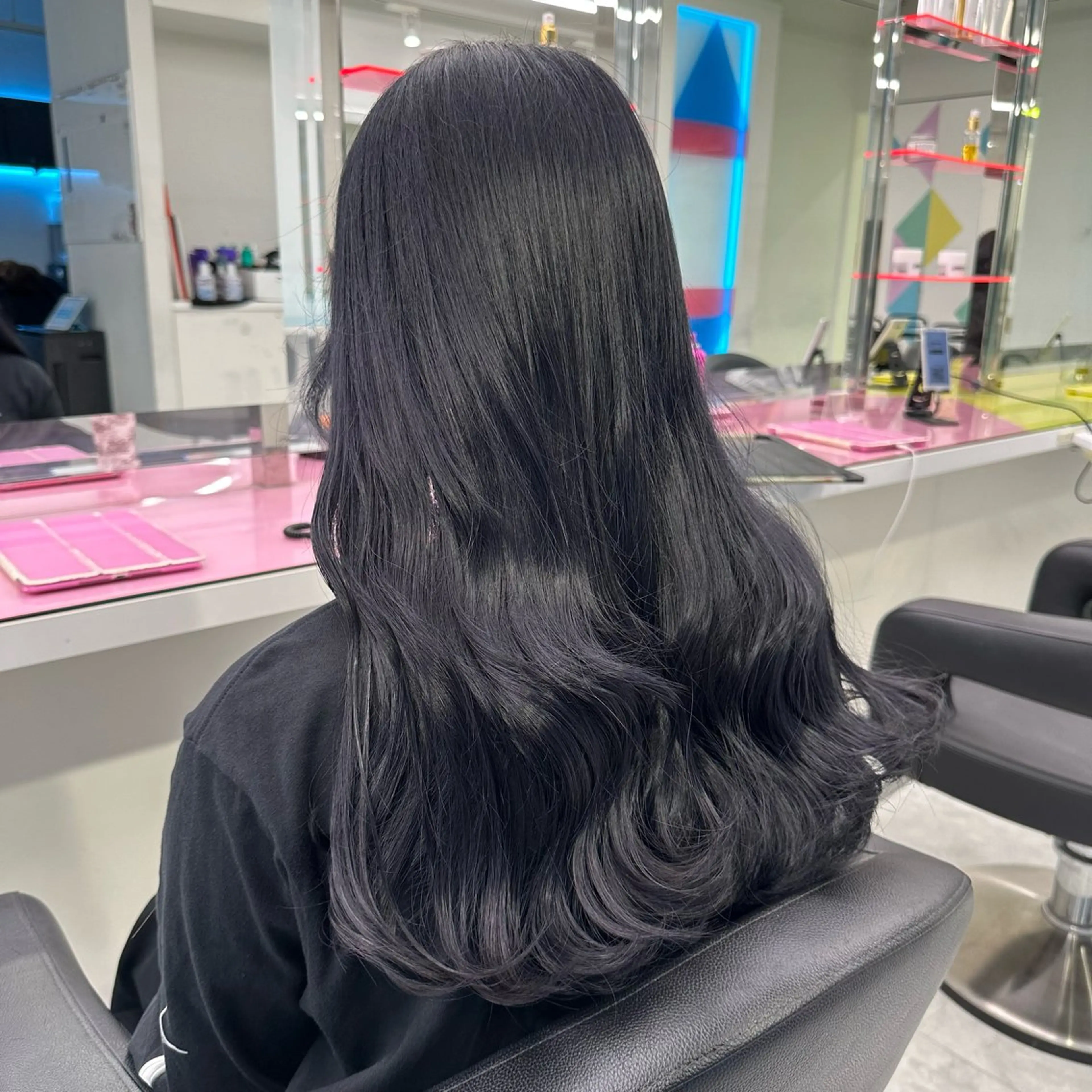 ロング ヘアカラー トリートメント 🦋韓国風カラー🦋 こうせい原宿のヘアスタイル