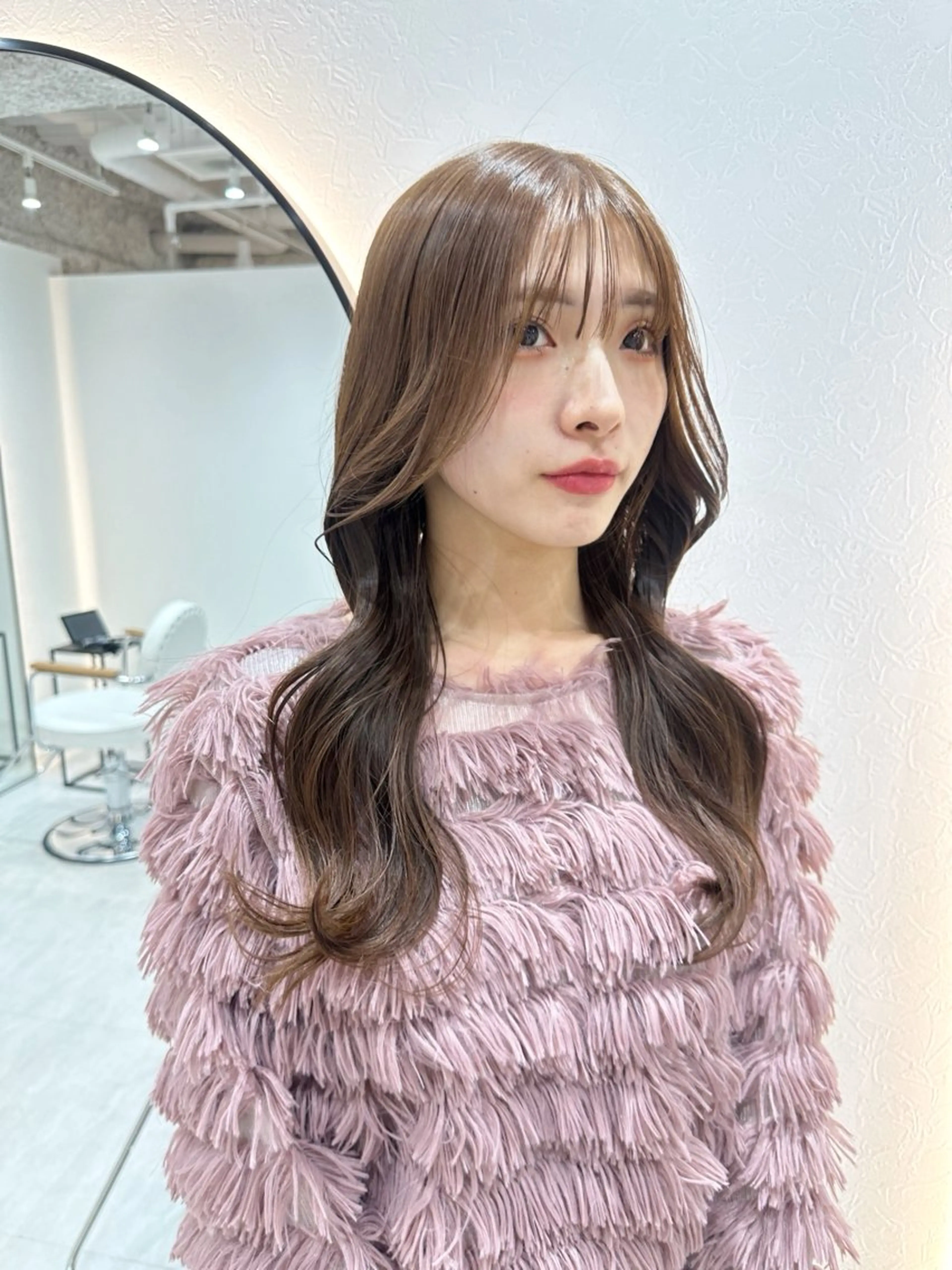 ロング カラー アディクシーカラー ブリーチ ケアブリーチ デザインカラー ダブルカラー カット ヘアカラー トリートメント 韓国レイヤーカット/ 顔周りカットtamaのヘアスタイル