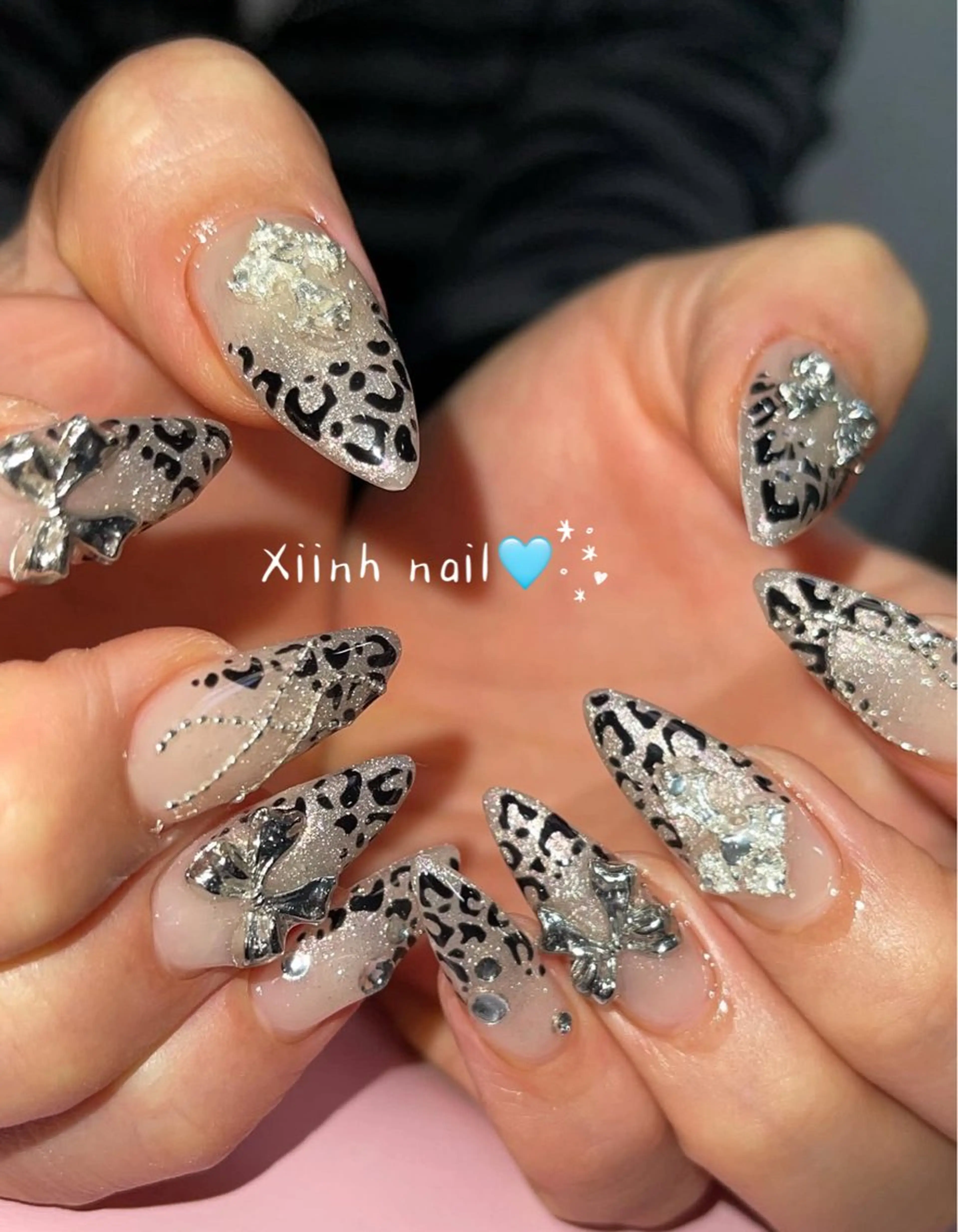 ネイル チークネイル 桜ネイル 長さ出し フットネイル ジェルネイル XIINH NAIL SALONのネイルデザイン