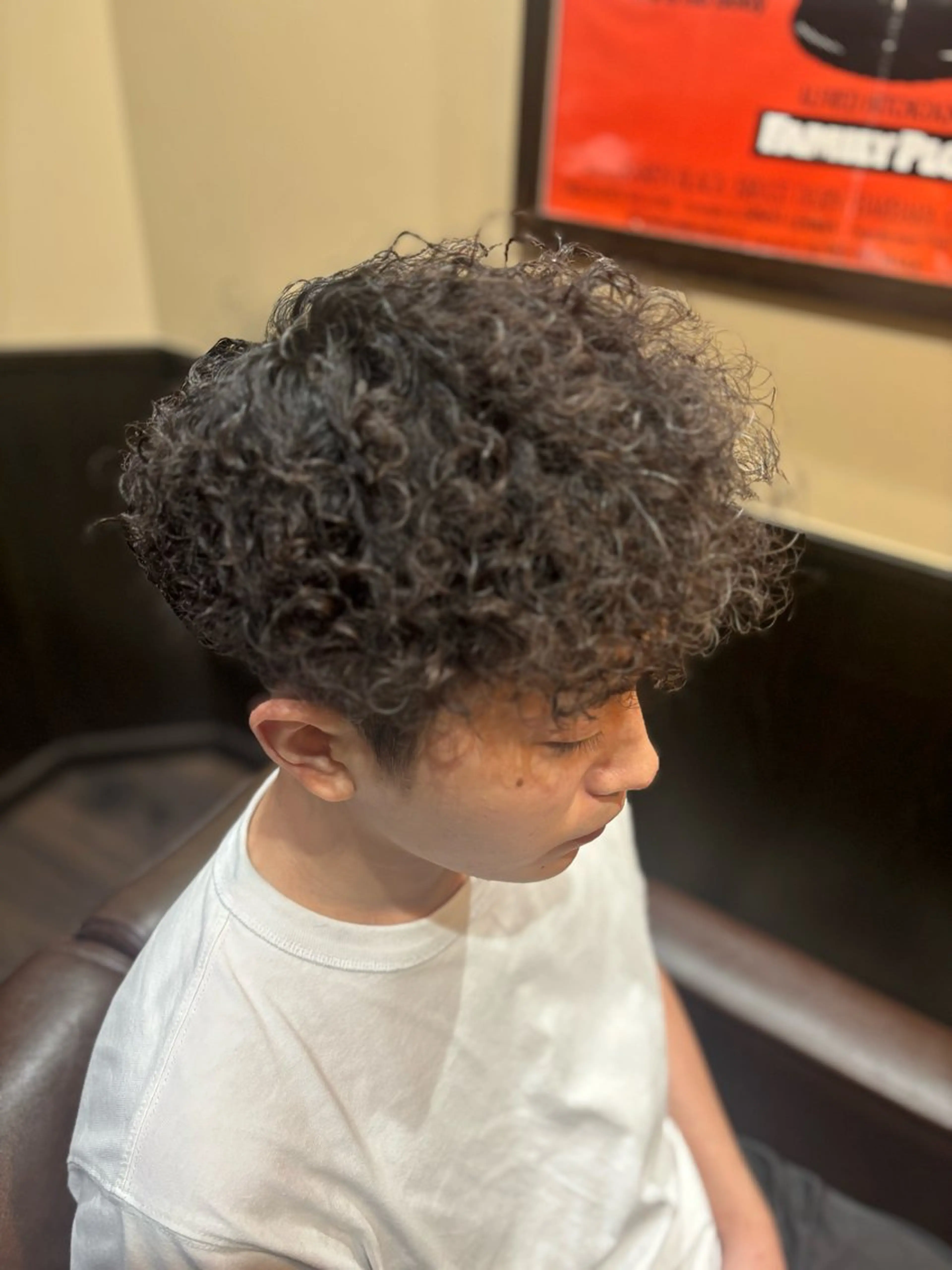 パーマ メンズ メンズパーマ プードルパーマ プードルパーマ ヒロ銀座ヘアーサロン御徒町店所属・⠀ まりんのヘアスタイル