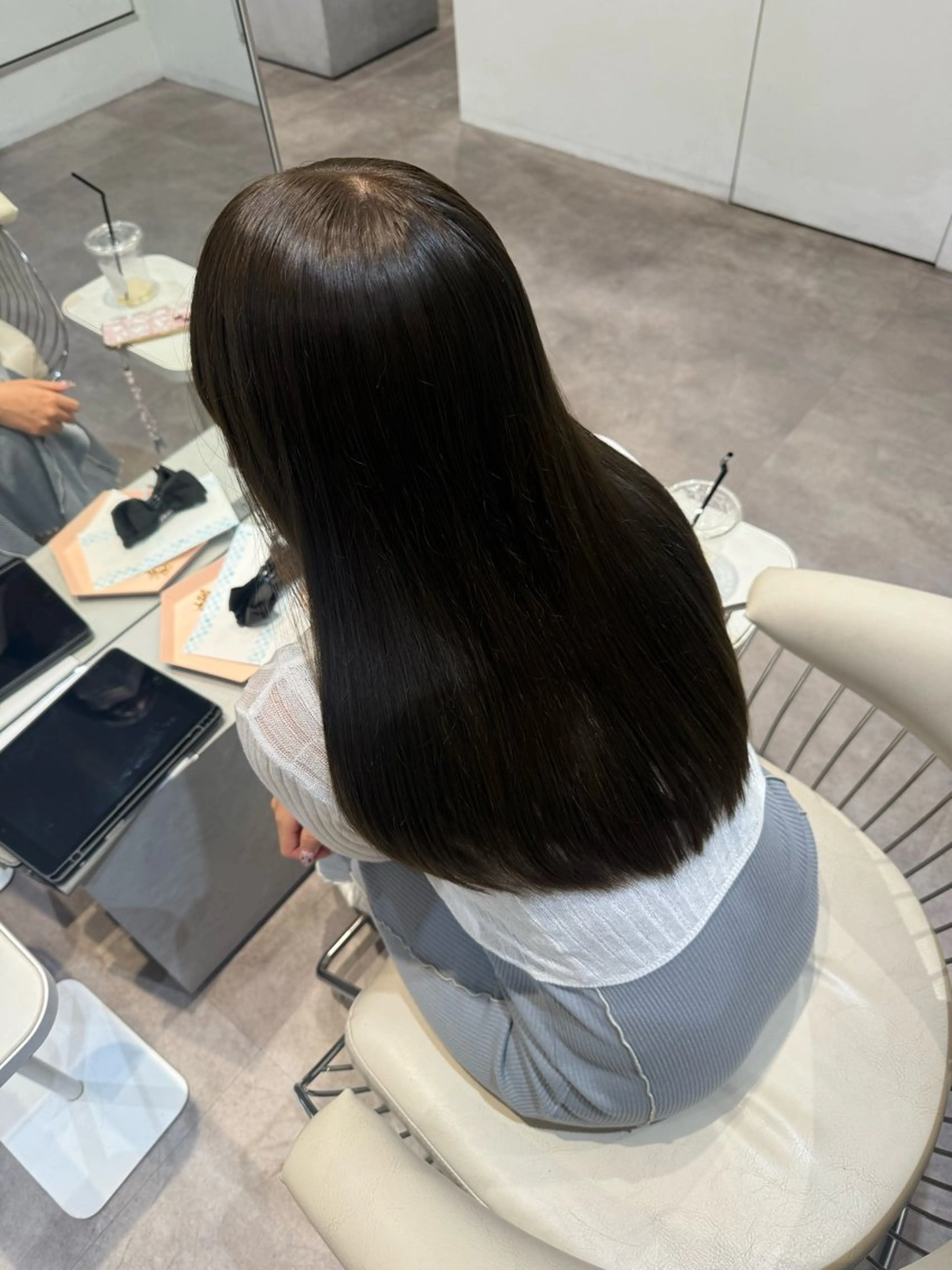 ミディアム カラー 黒髪 ブリーチ 透明感カラー ブリーチなしカラー 卒業式のヘアスタイル カット ヘアカラー トリートメント 💎透明感カラー特化 💎TAISEIのヘアスタイル