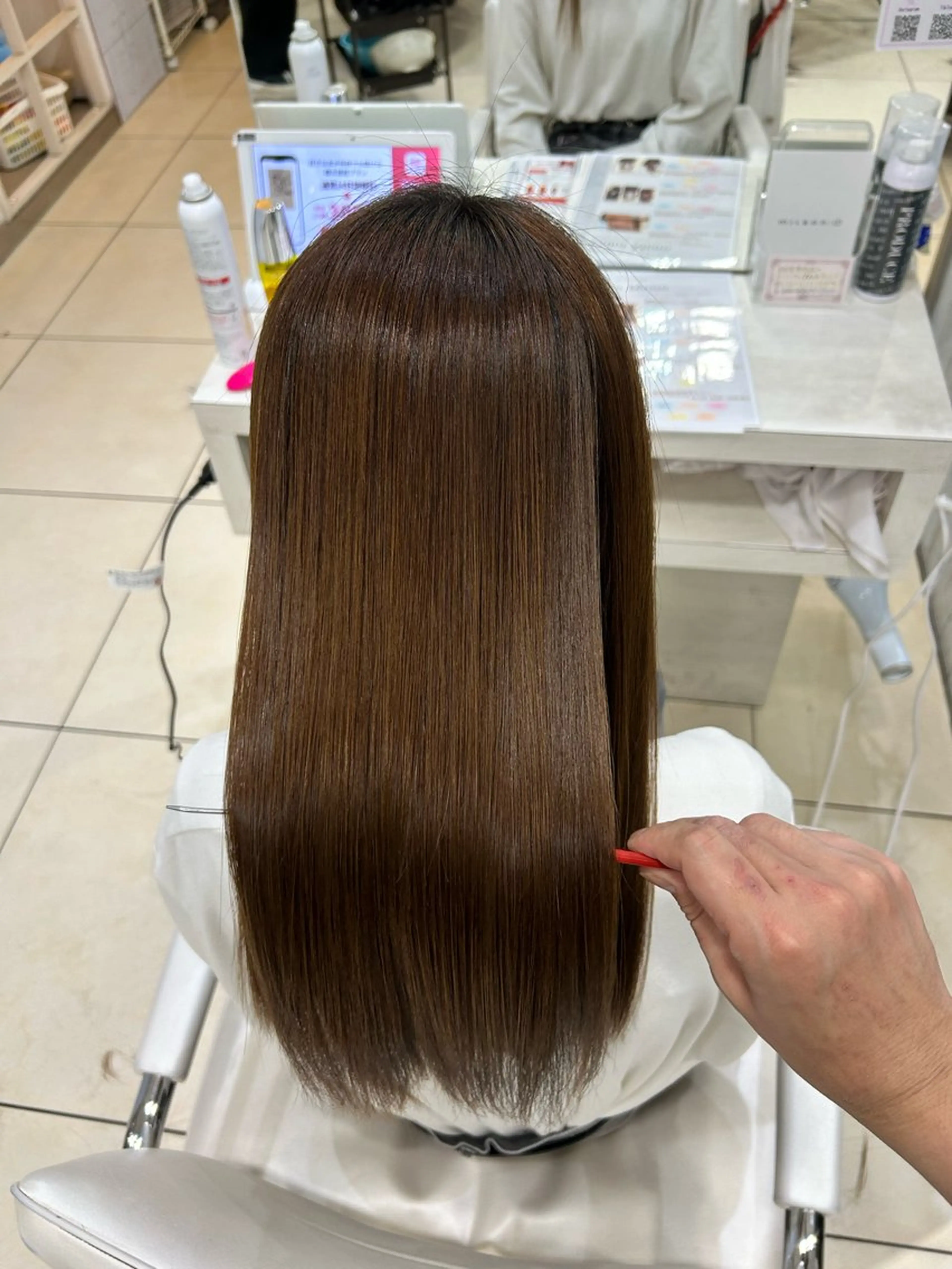 ロング カット ヘアカラー トリートメント 【髪質改善カラー】 瀧田嵐士🇰🇷のヘアスタイル