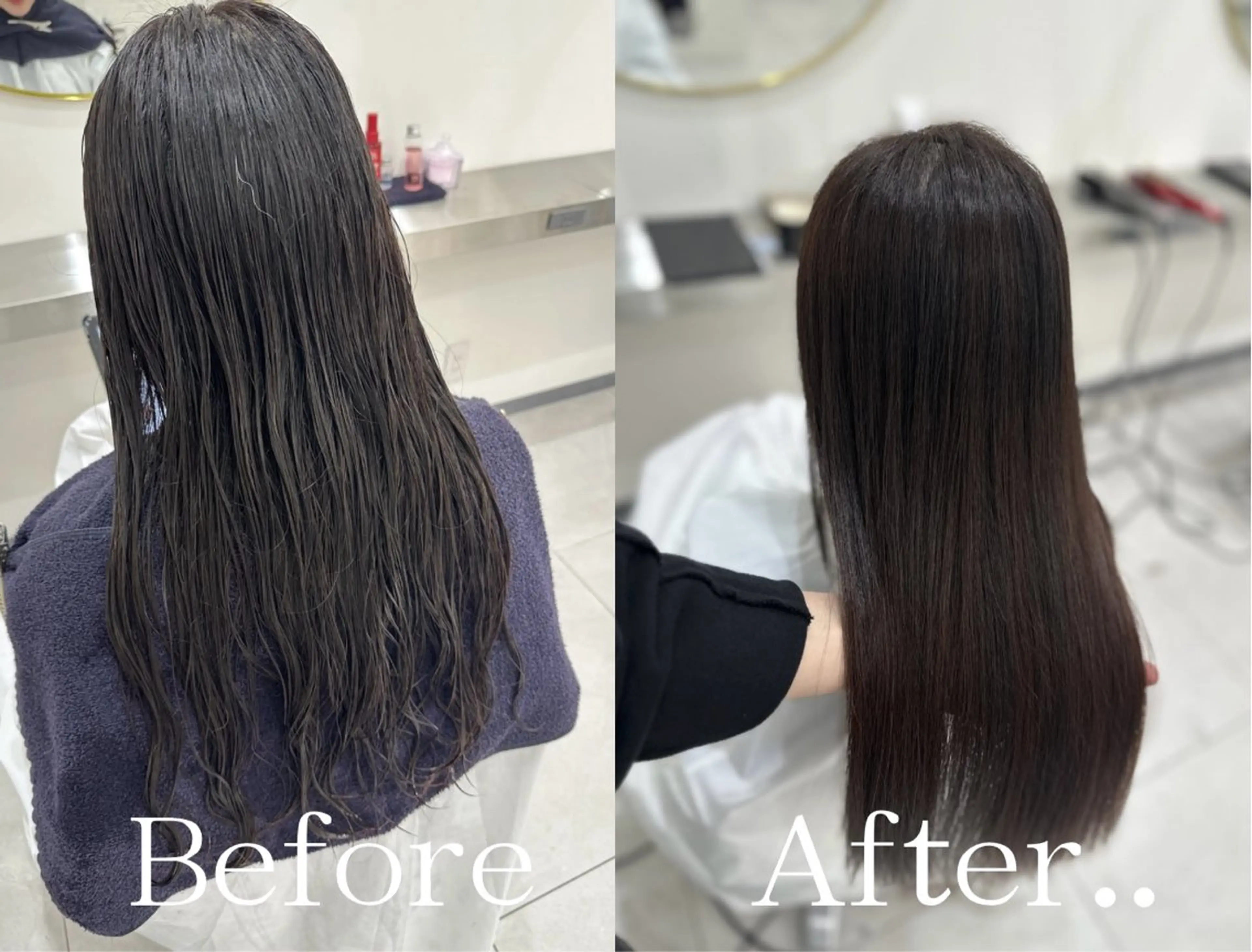 ロング カット 縮毛矯正 トリートメント oyama /髪質改善🌻のヘアスタイル