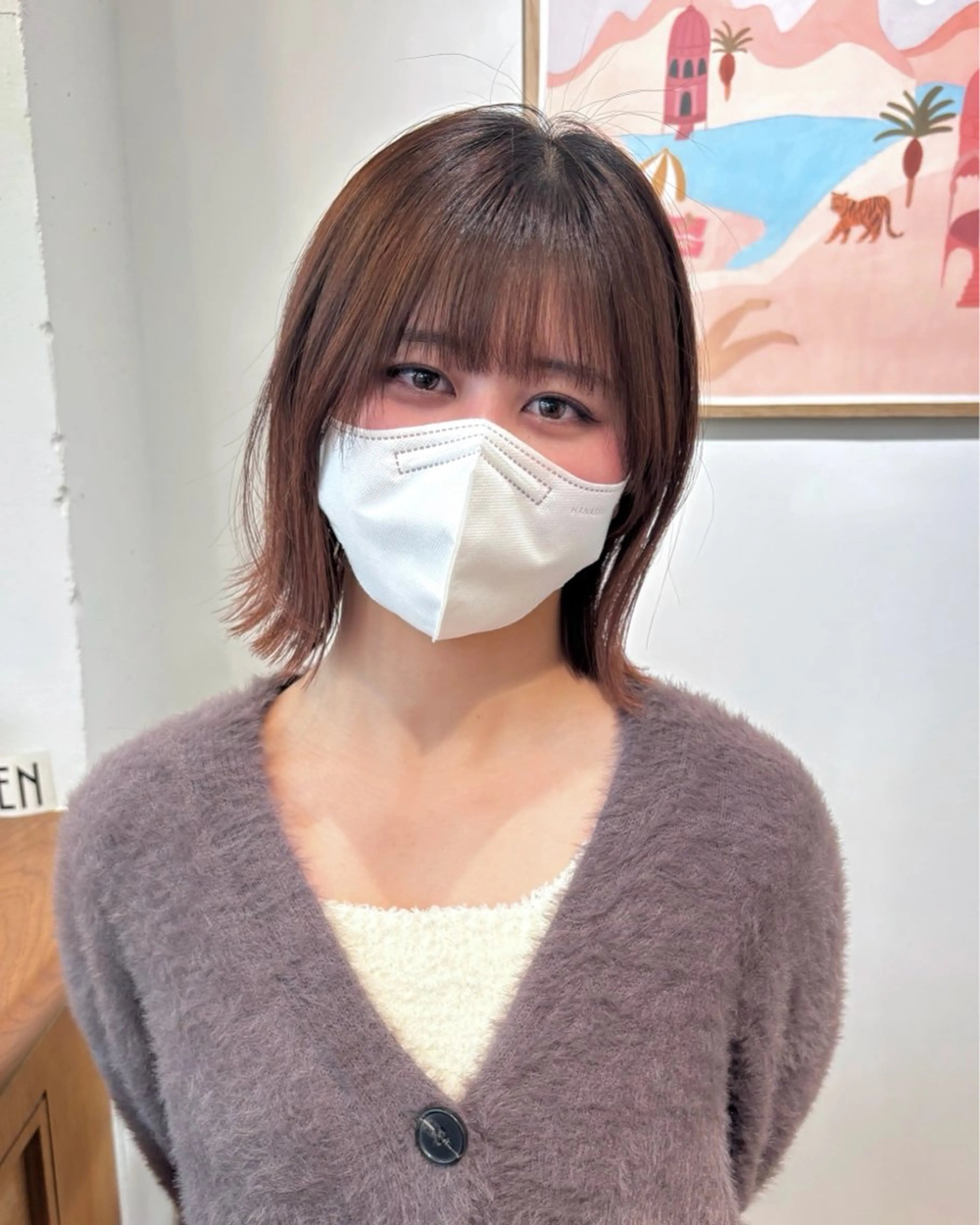 ミディアム aiko【艶カラー ・ミニモ年内で終了】のヘアスタイル