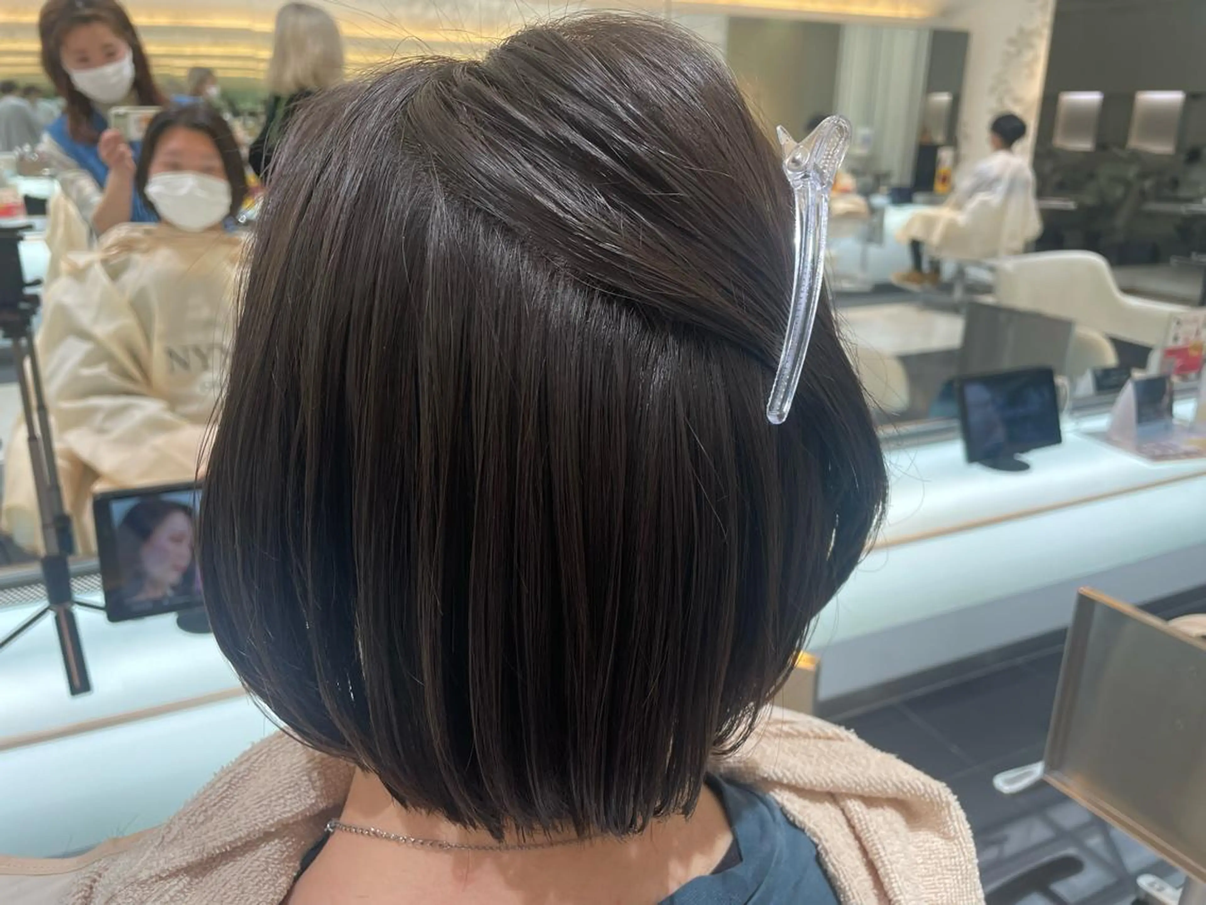 ショート 髪質改善カラー 清利あやなのヘアスタイル