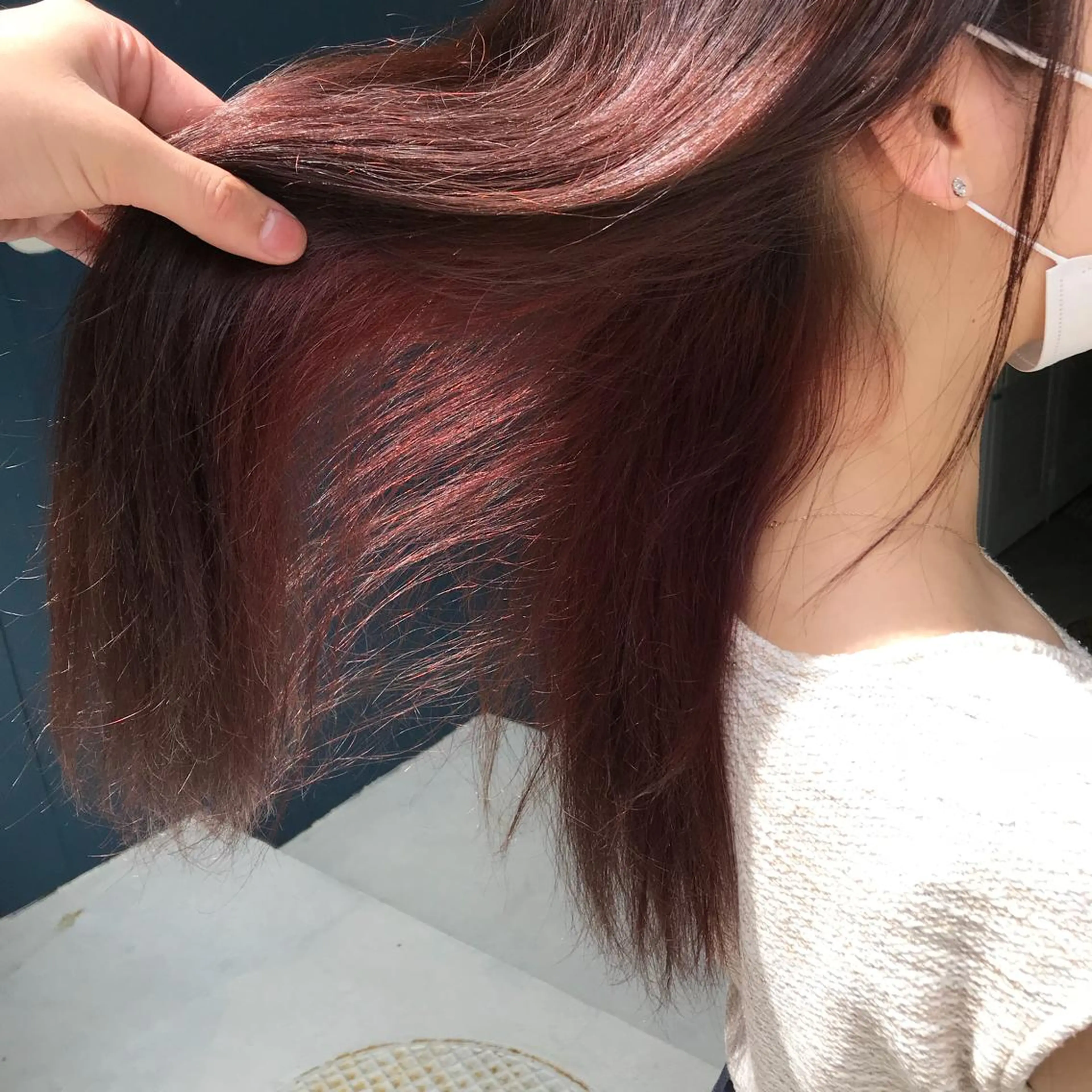 ロング カラー インナーカラー ピンクカラー トリートメント ヘアカラー 長谷川 誠志のヘアスタイル