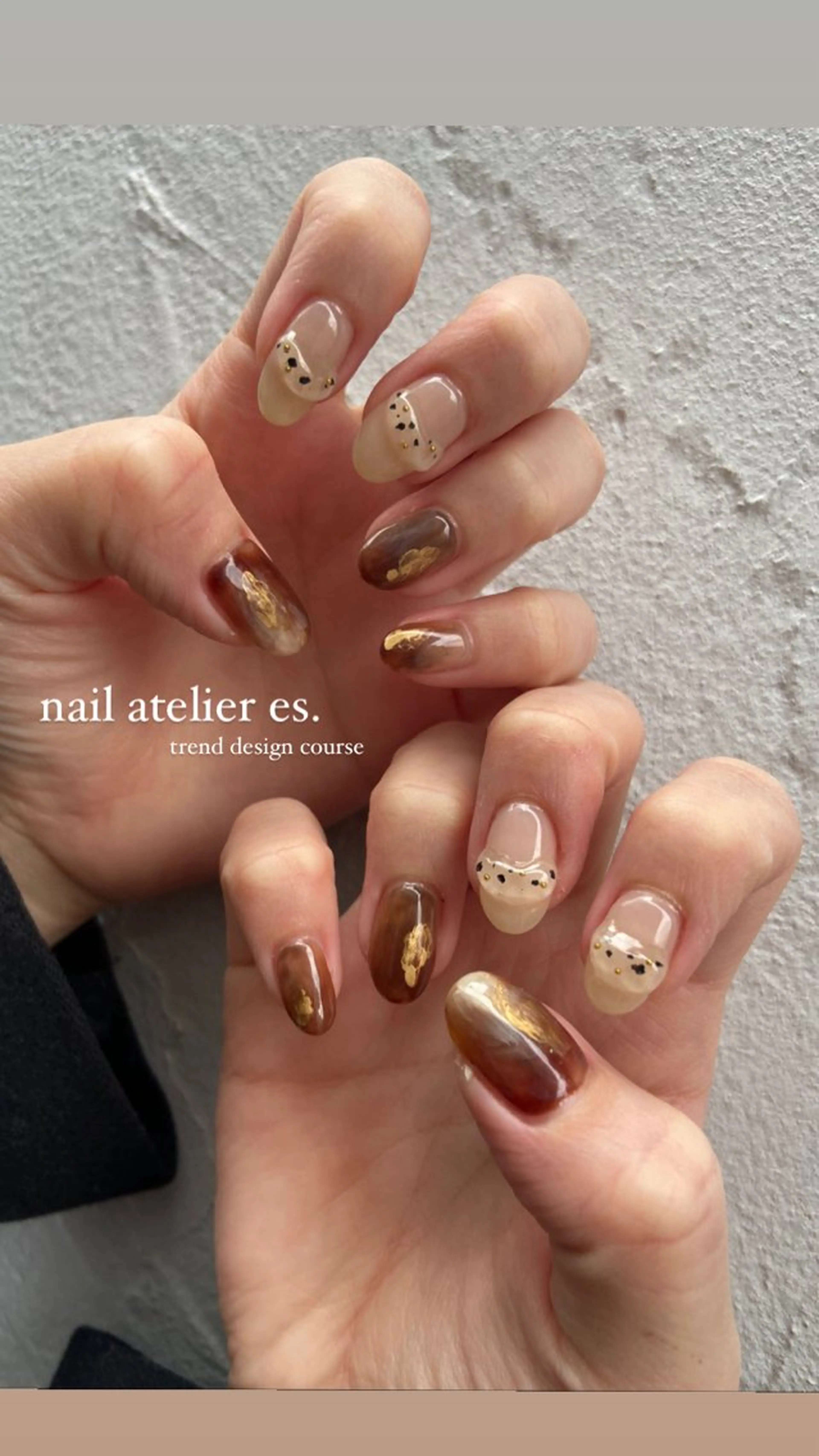ネイル ニュアンスネイル ハンドネイル nail atelier es.所属・atelier es.のネイルデザイン