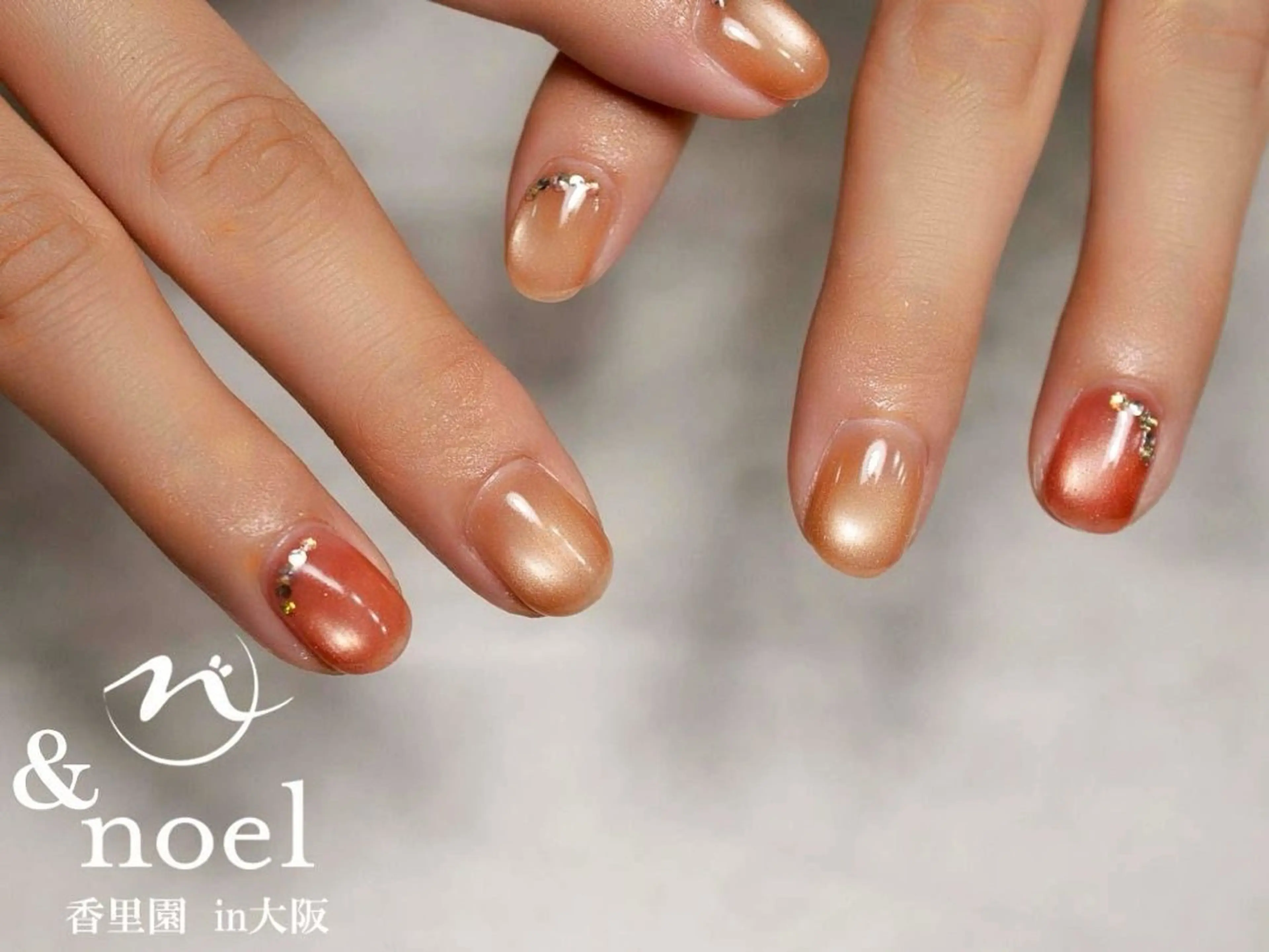 ネイル マグネットネイル シンプルネイル ハンドネイル Nailsalon ＆Noelのネイルデザイン