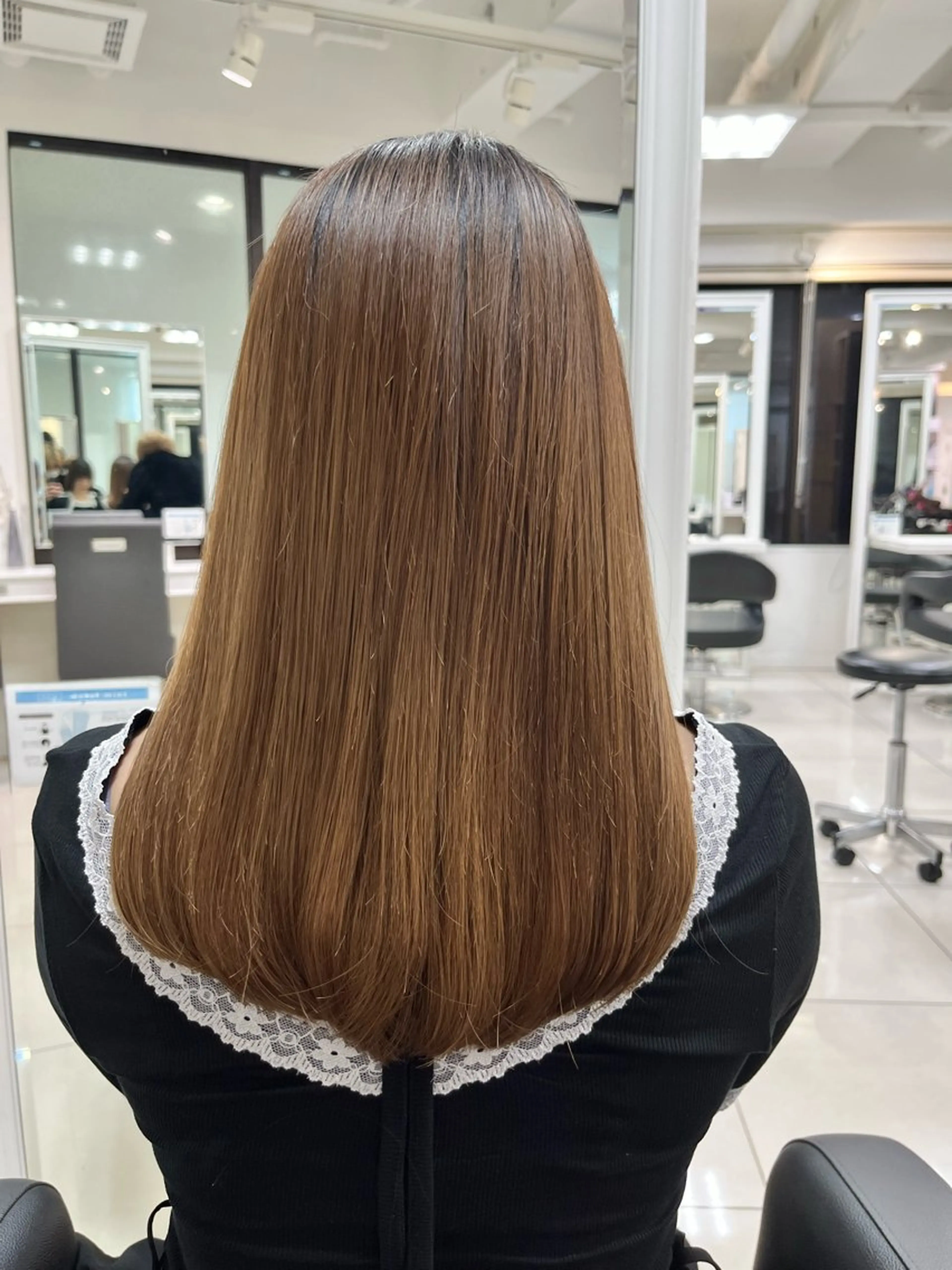 ロング パーマ ヘアアレンジ 縮毛矯正指名No.1 艶カラー/SHIMAのヘアスタイル